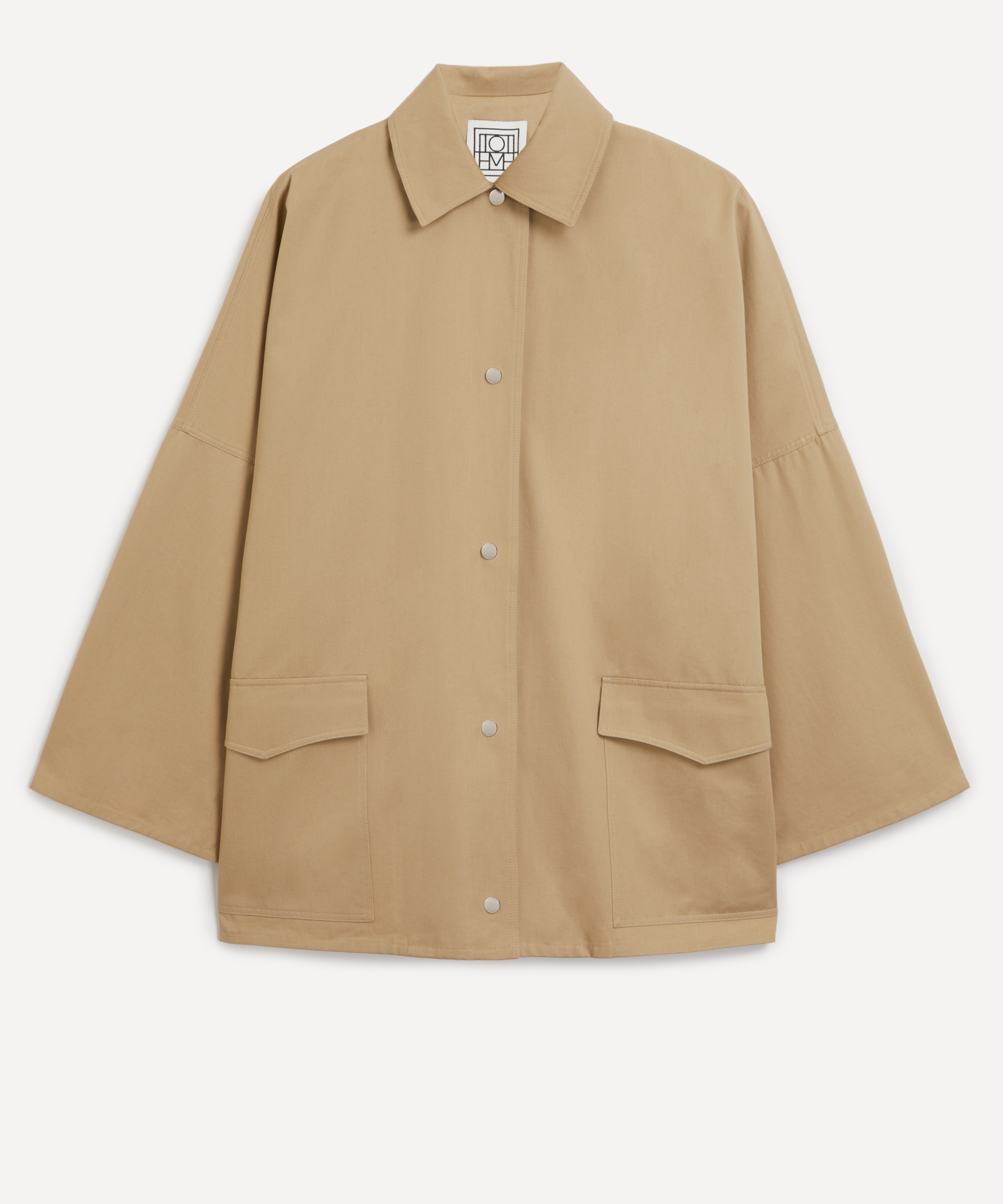 Toteme - Cotton Twill Overshirt Jacket image number 0