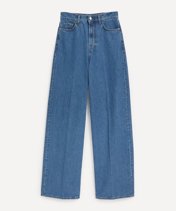 Toteme - Wide Leg Vibrant Blue Denim Jeans image number null