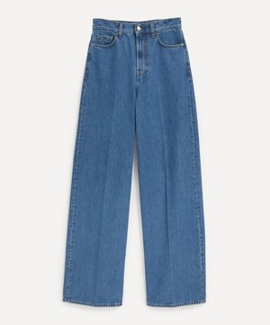 Toteme - Wide Leg Vibrant Blue Denim Jeans image number 0