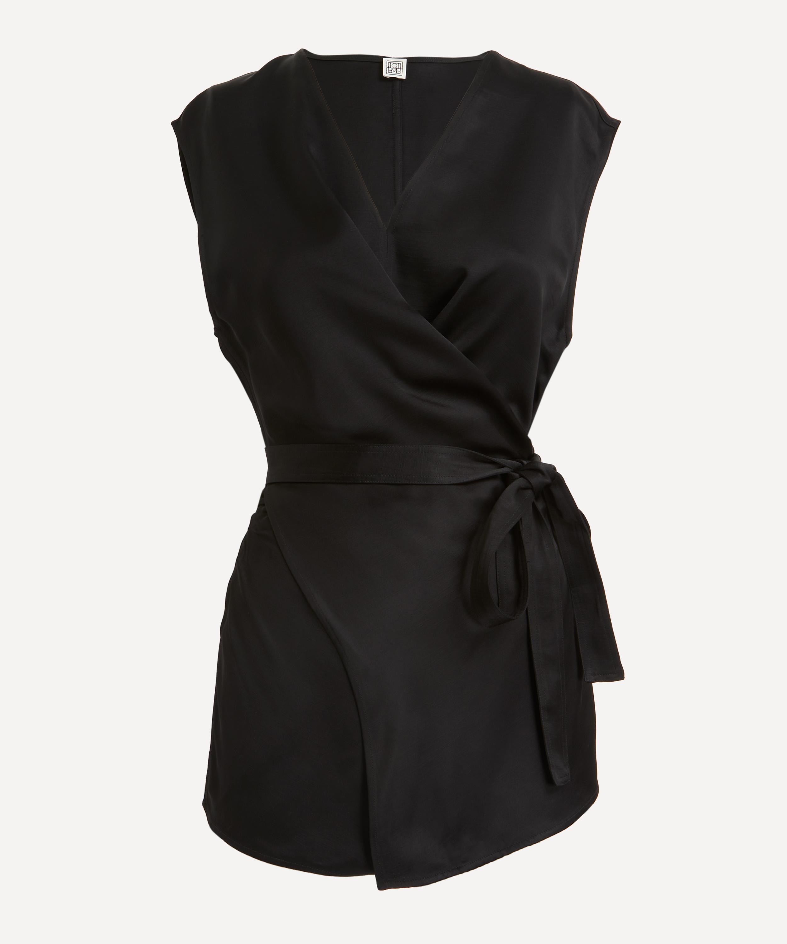 Toteme - Twisted Satin Tie Top image number 