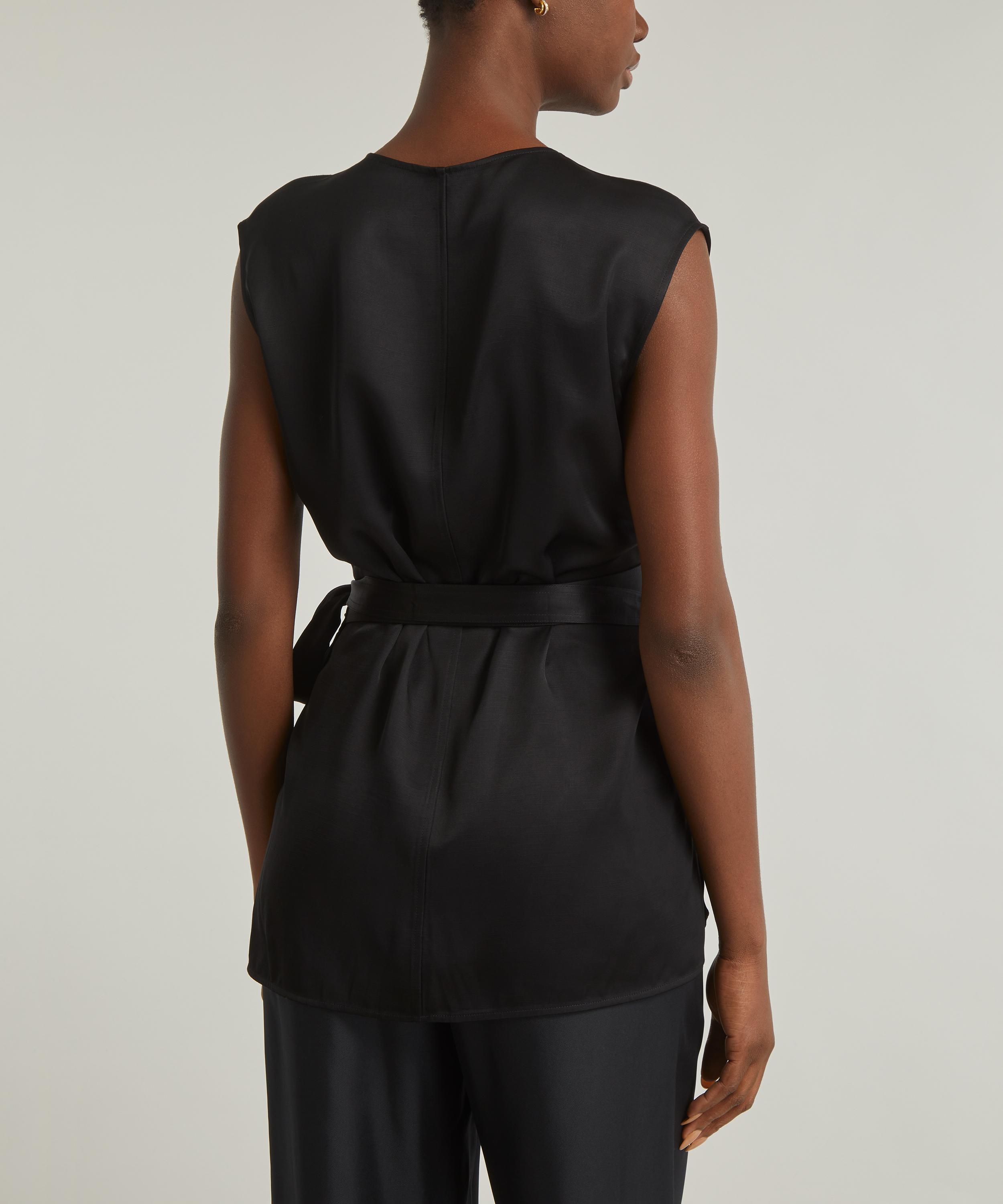 Fluid tie-waist dress pearl – TOTEME