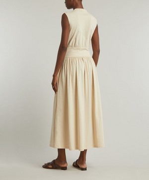 Toteme - Sleeveless Cotton Tee Dress image number 3