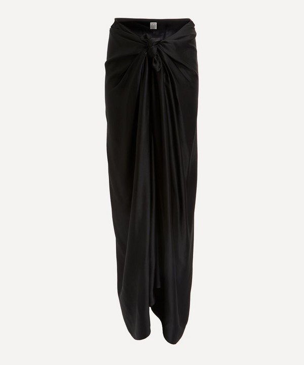 Toteme - Satin Knot Skirt image number null