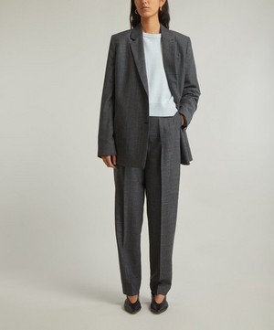 Toteme - Single-Pleat Tapered Trousers image number 1