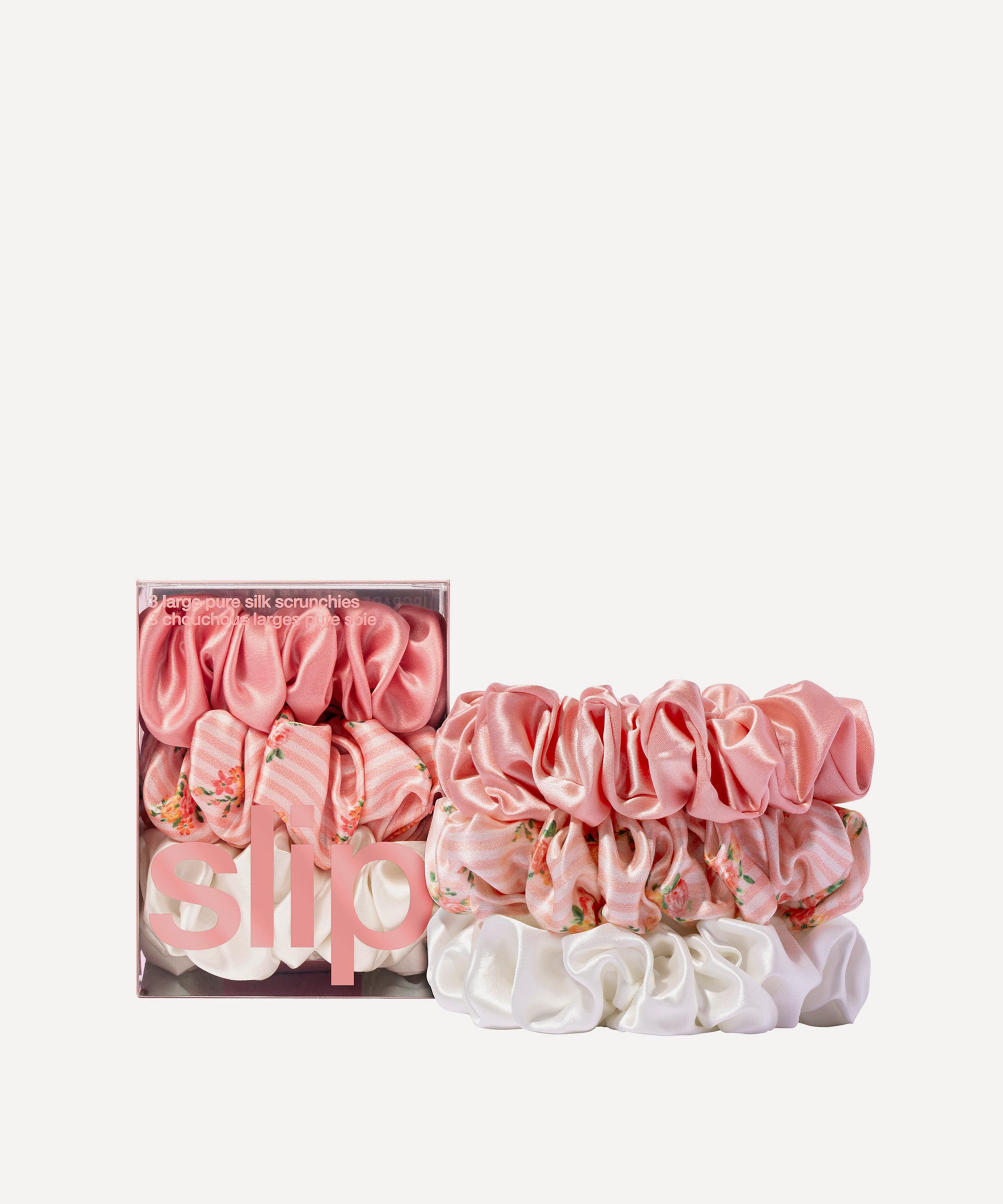 Slip - Large Petal Silk Scrunchie Trio