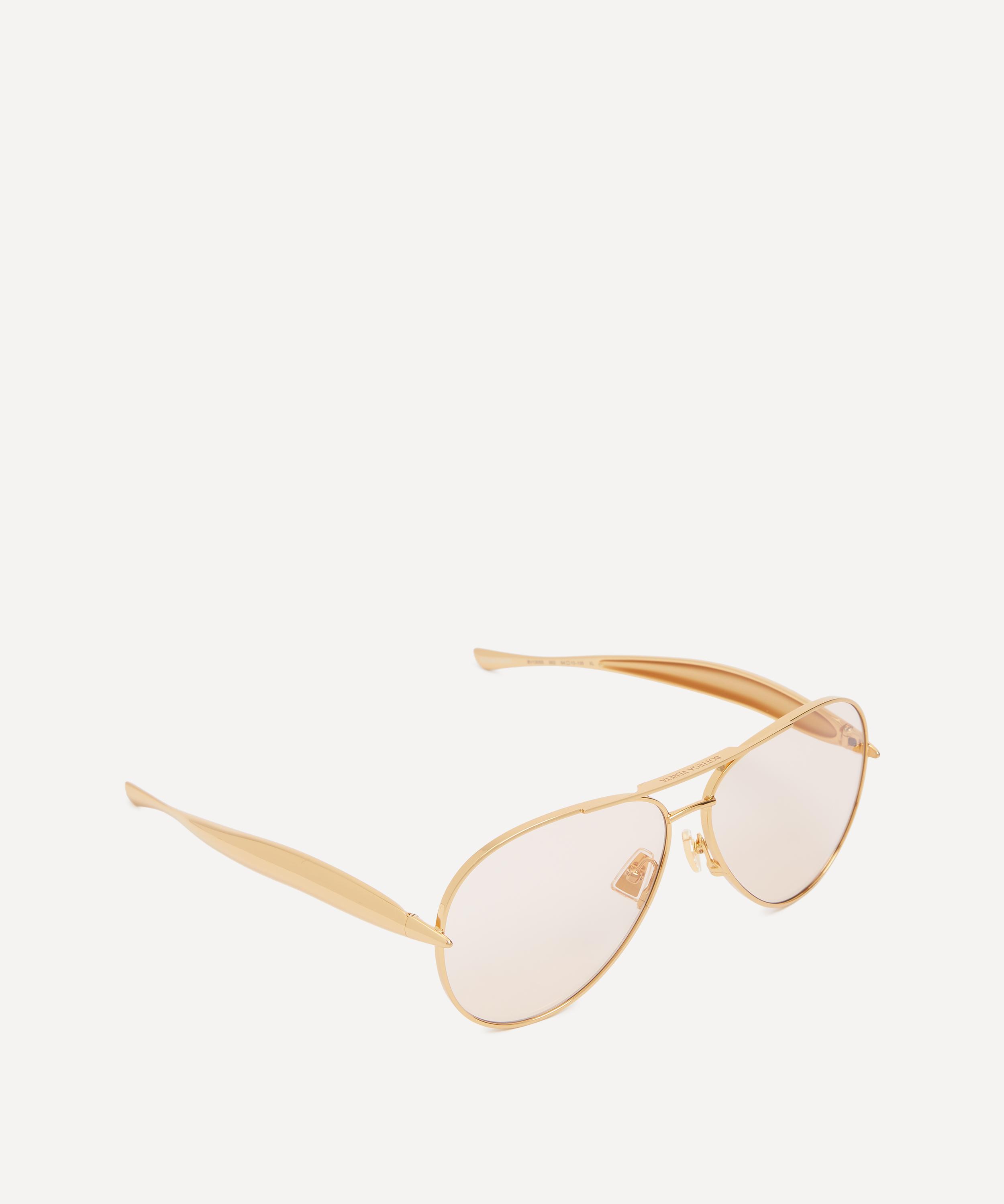 Bottega Veneta - Sardine Aviator Sunglasses image number 1