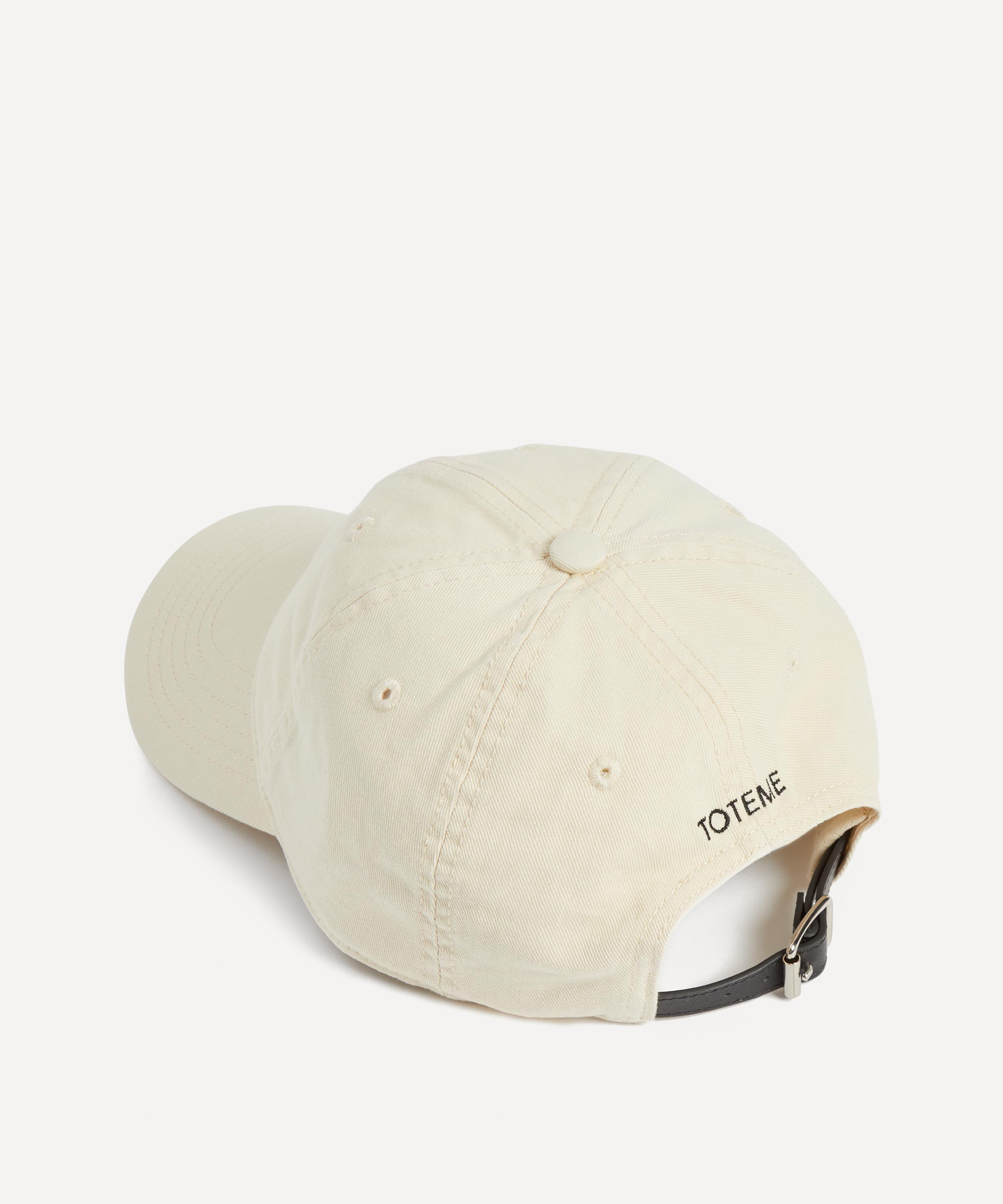 Toteme - Leather-Trim Cotton Cap image number 1