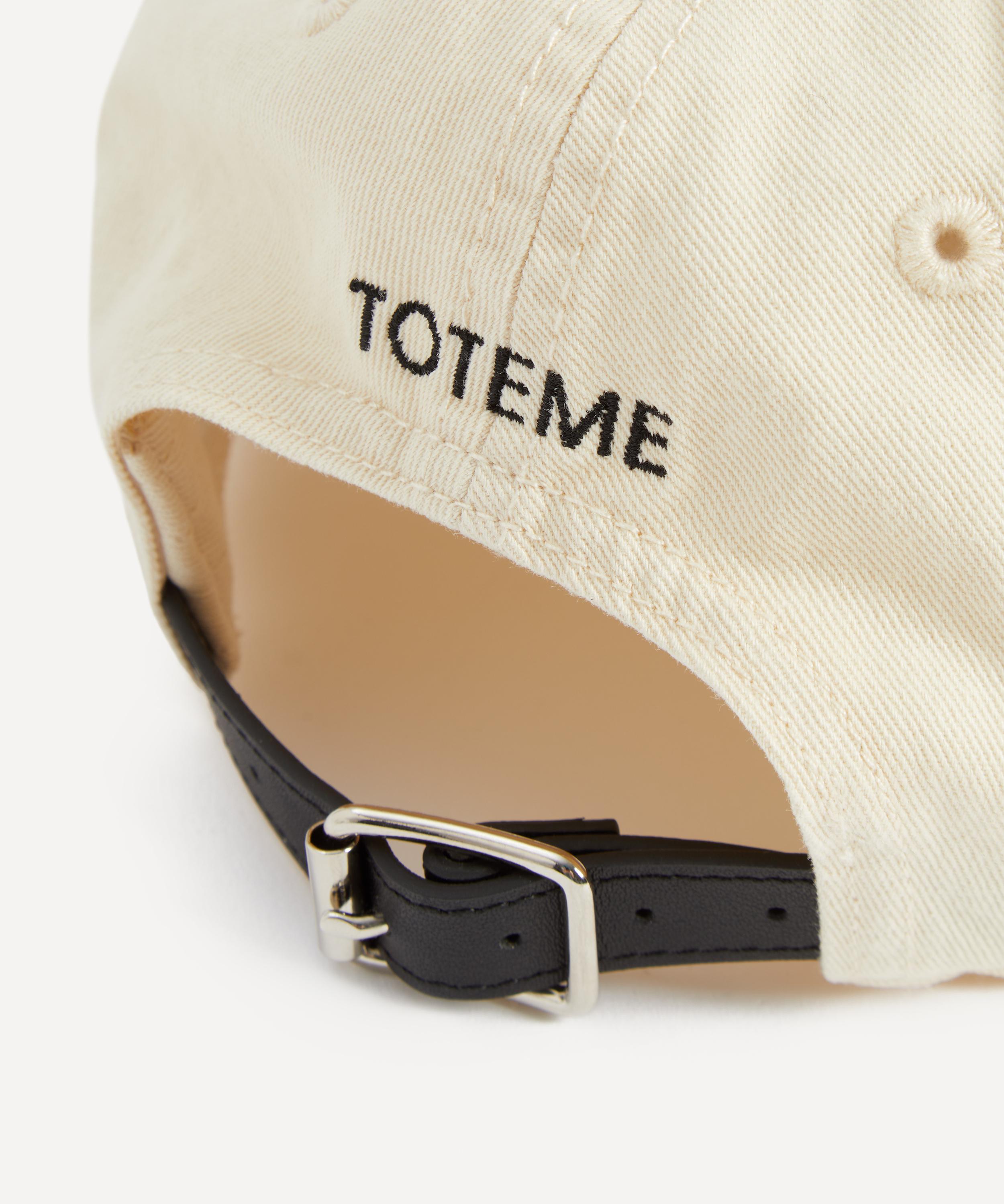 Toteme - Leather-Trim Cotton Cap image number 2