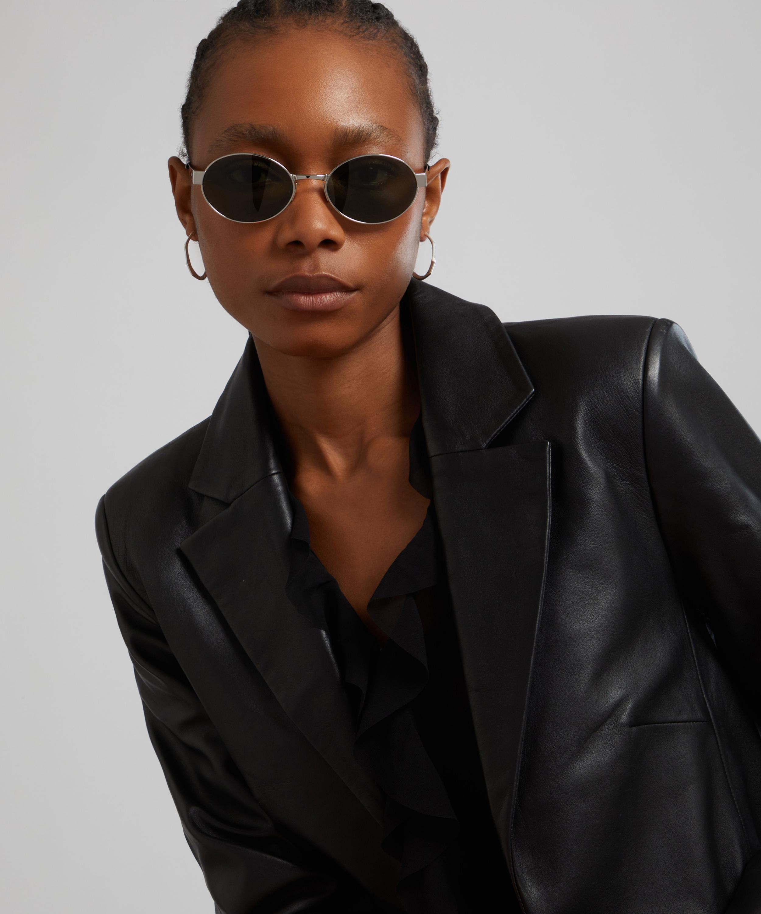 Saint Laurent - Metal Oval Sunglasses image number 1