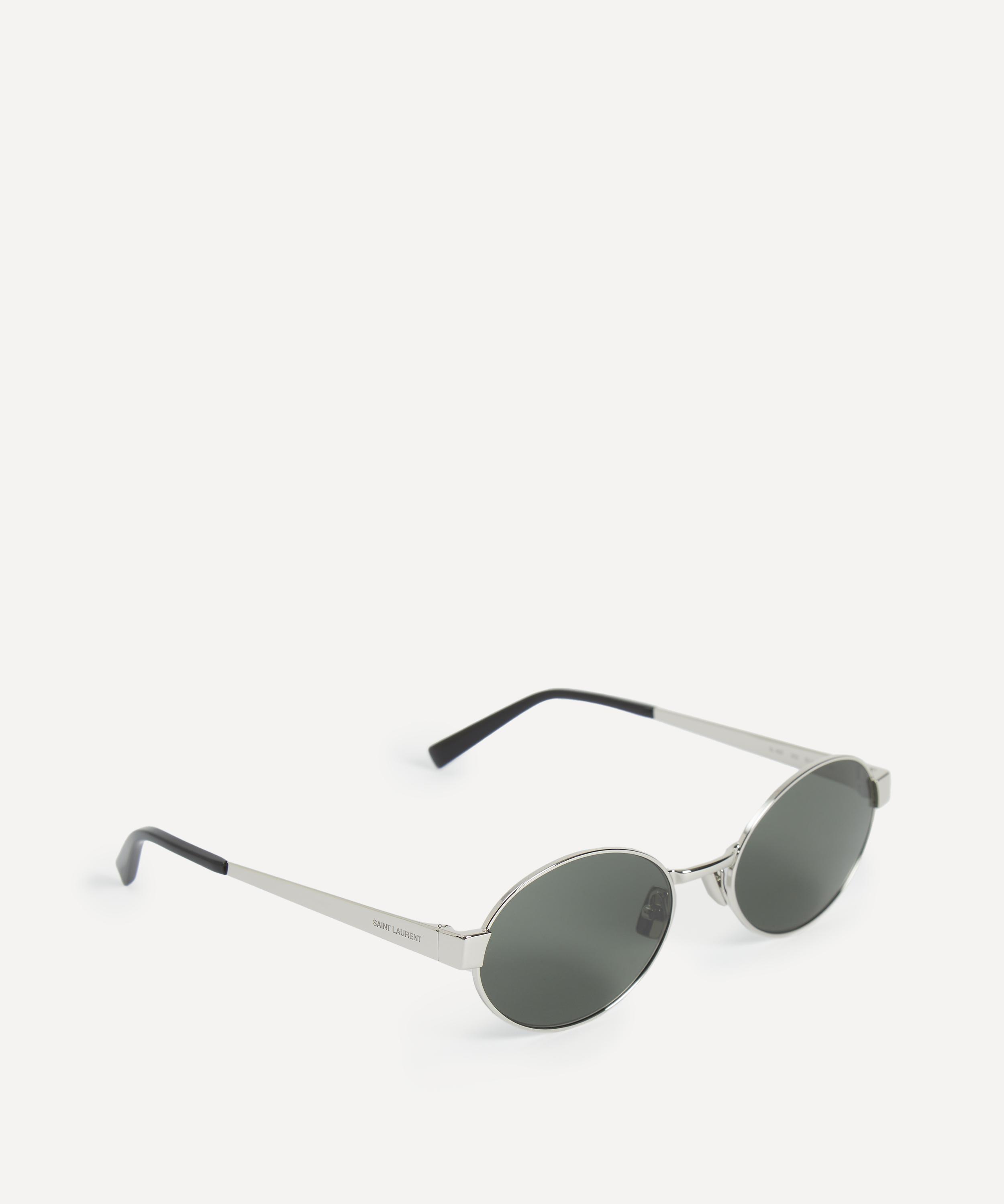 Saint Laurent - Metal Oval Sunglasses image number 2