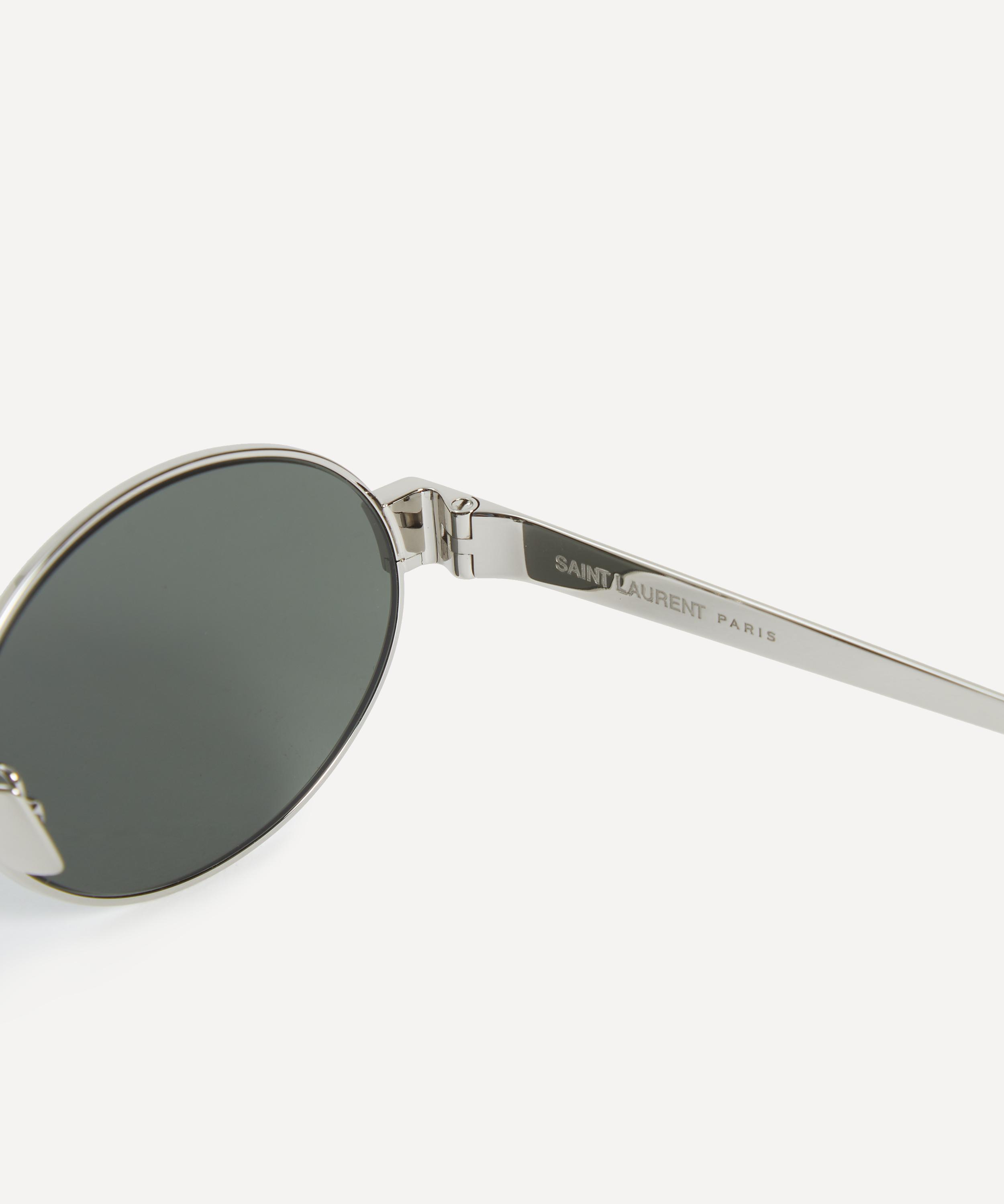 Saint Laurent - Metal Oval Sunglasses image number 3