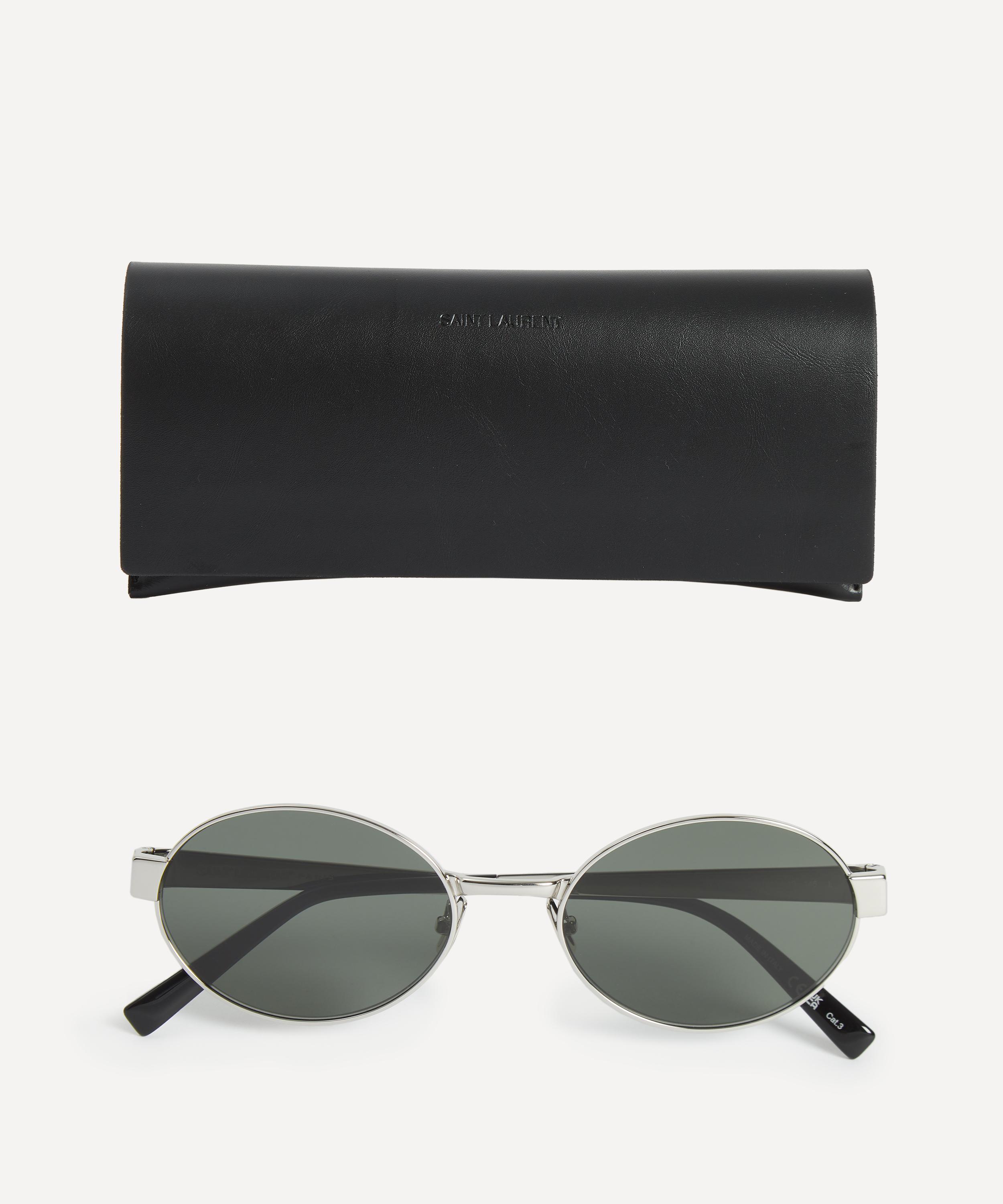 Saint Laurent - Metal Oval Sunglasses image number 3