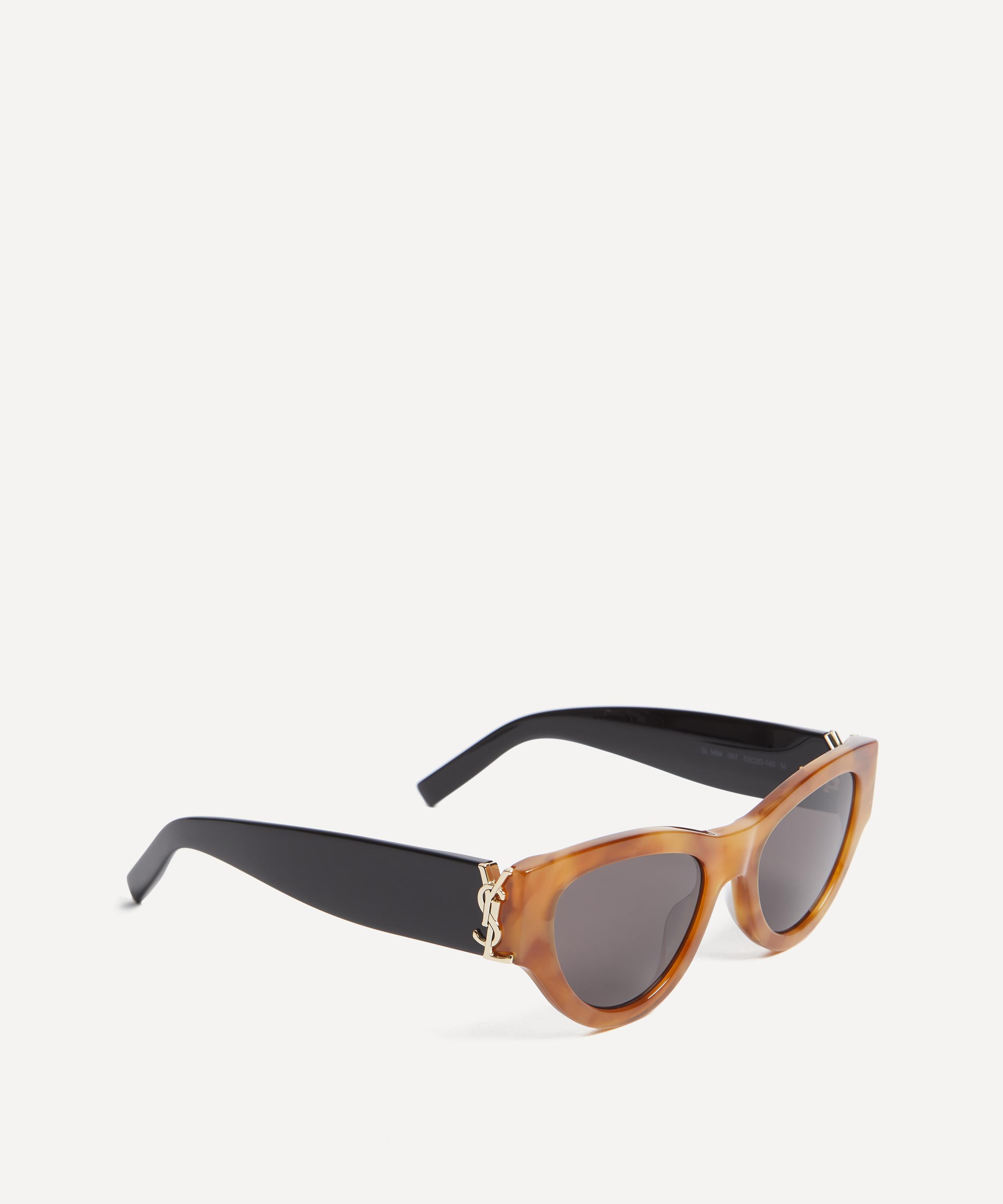 Saint Laurent Cat Eye Sunglasses in Brown