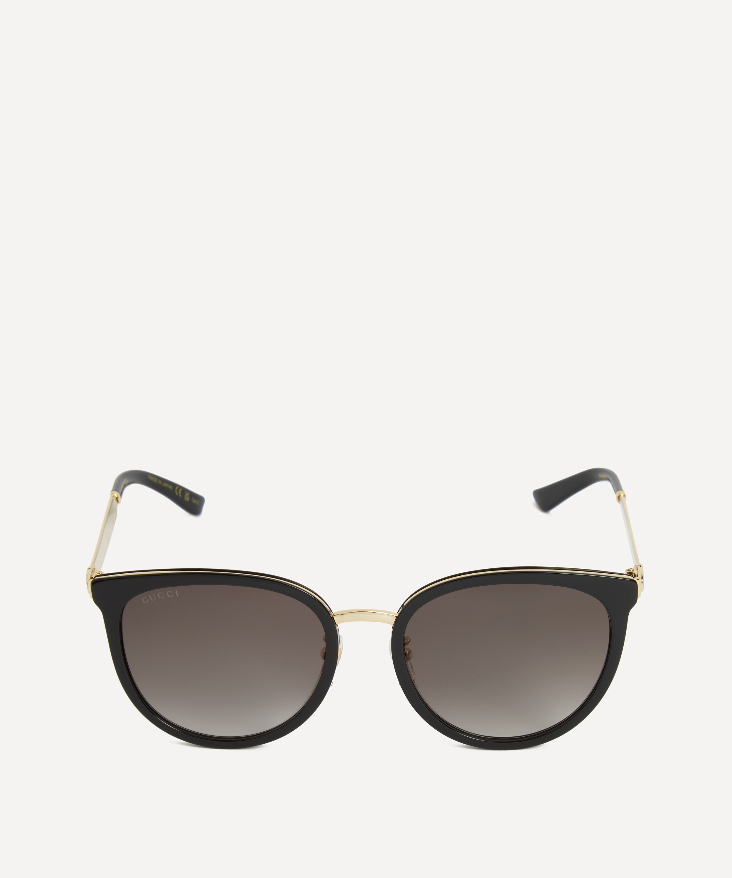 Gucci - Round Tricolour Stripe Sunglasses