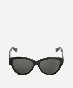 Saint Laurent - Black Acetate Cat-Eye Sunglasses image number 0