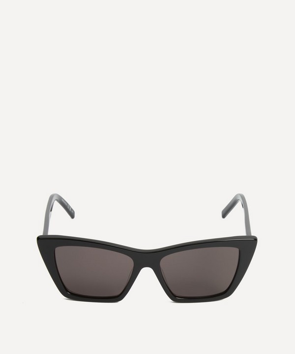 Saint Laurent - Black Acetate Square Cat-Eye Sunglasses image number null