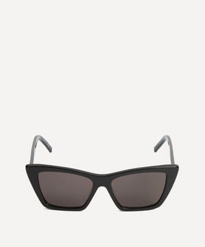 Saint Laurent - Black Acetate Square Cat-Eye Sunglasses image number 0