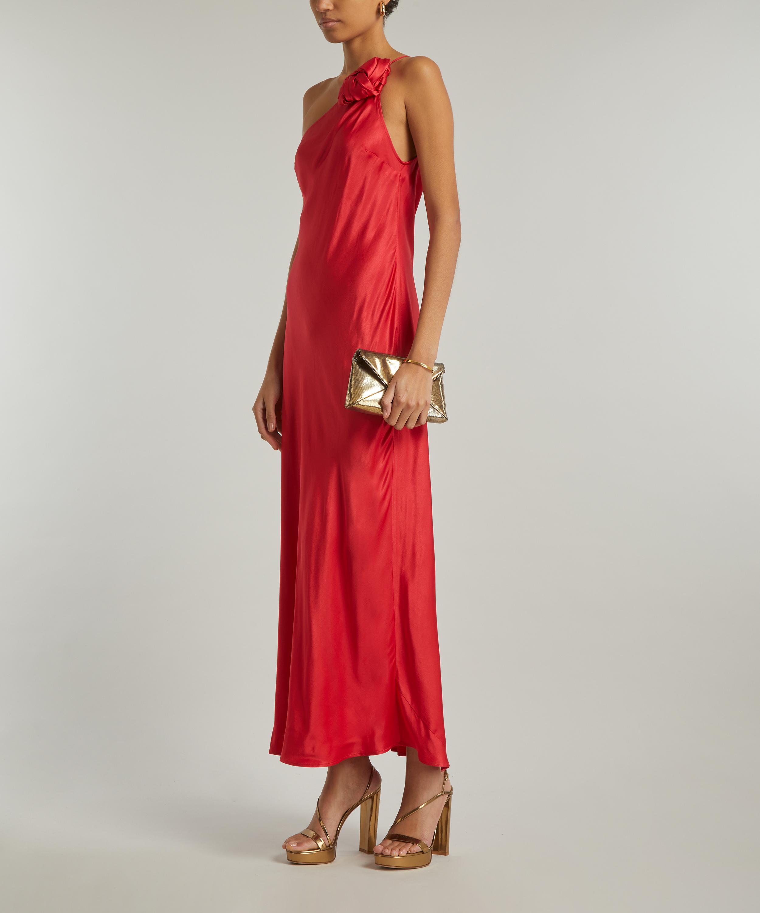 RIXO - Doutzen Satin Single-Shoulder Gown image number 1