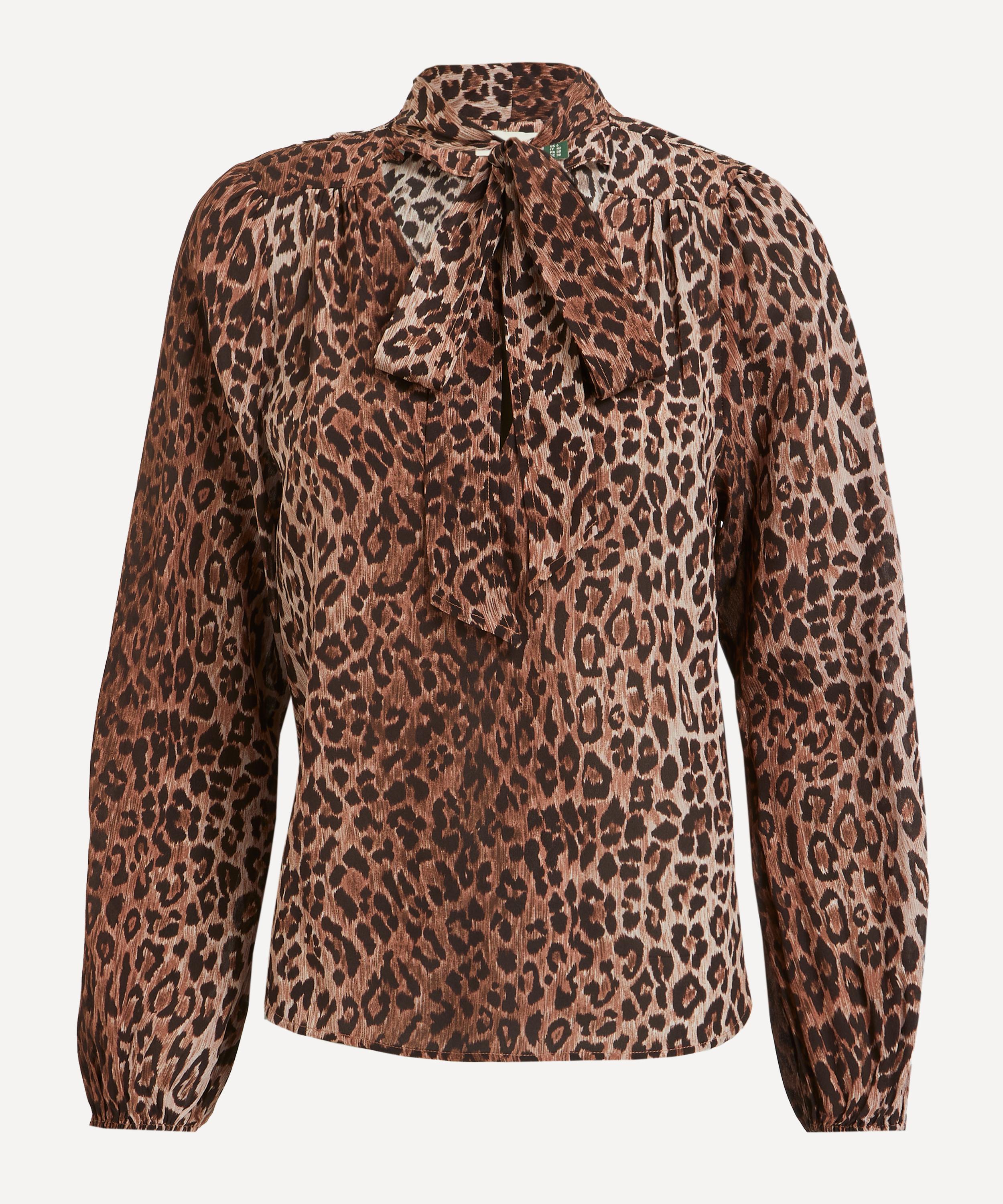 RIXO - Moss Silk Blouse image number 0