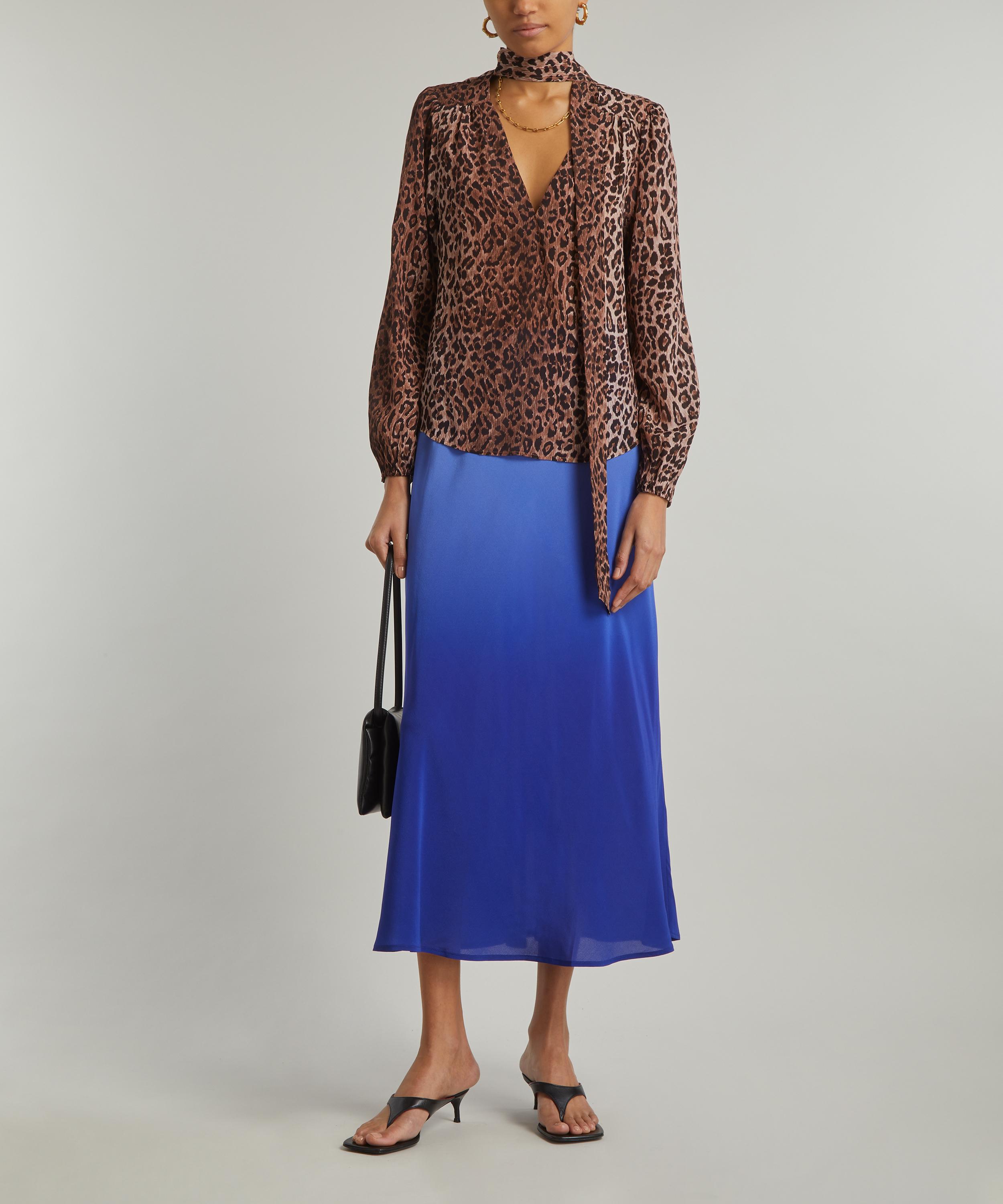 RIXO - Moss Silk Blouse image number 1