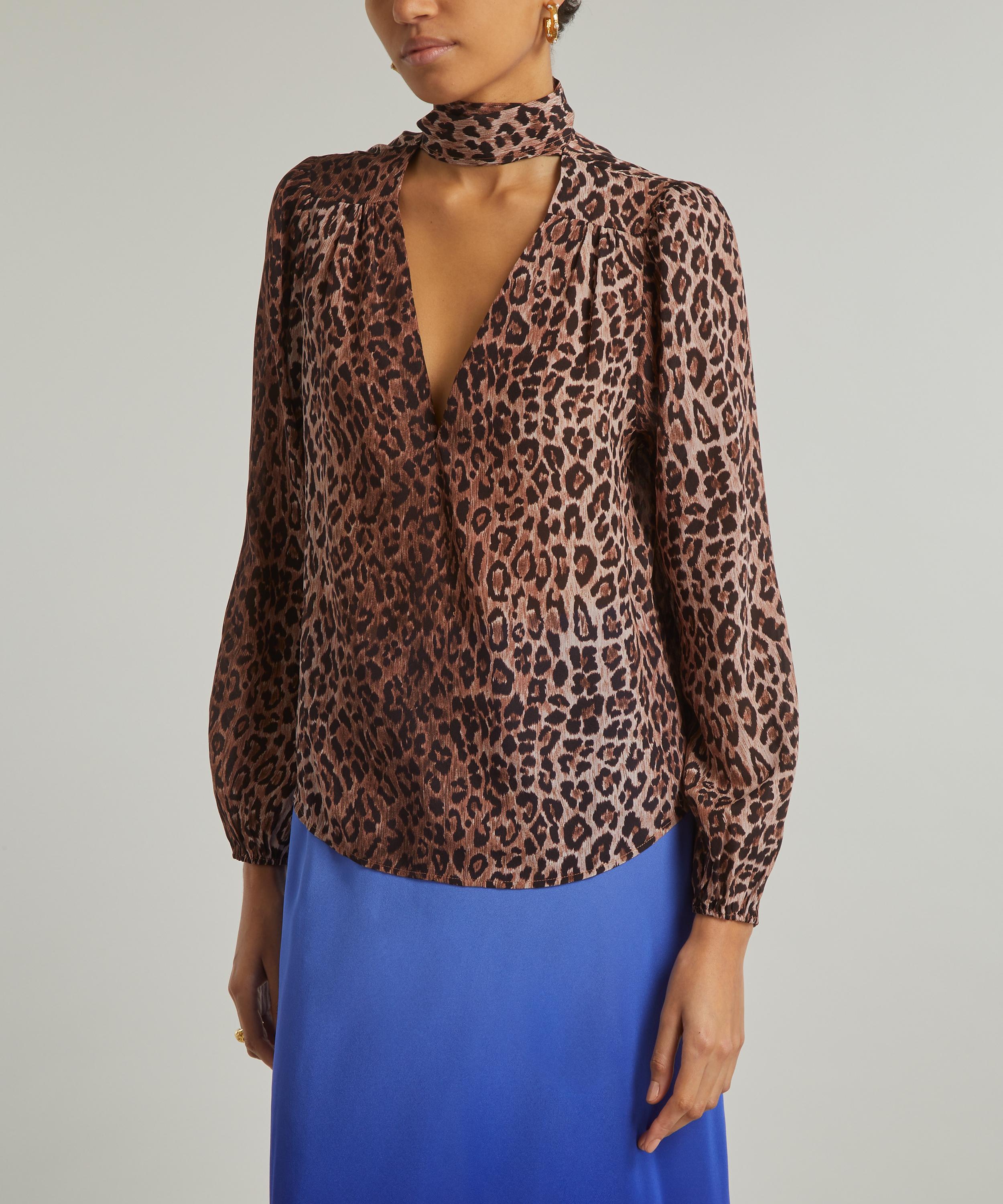 RIXO - Moss Silk Blouse image number 2