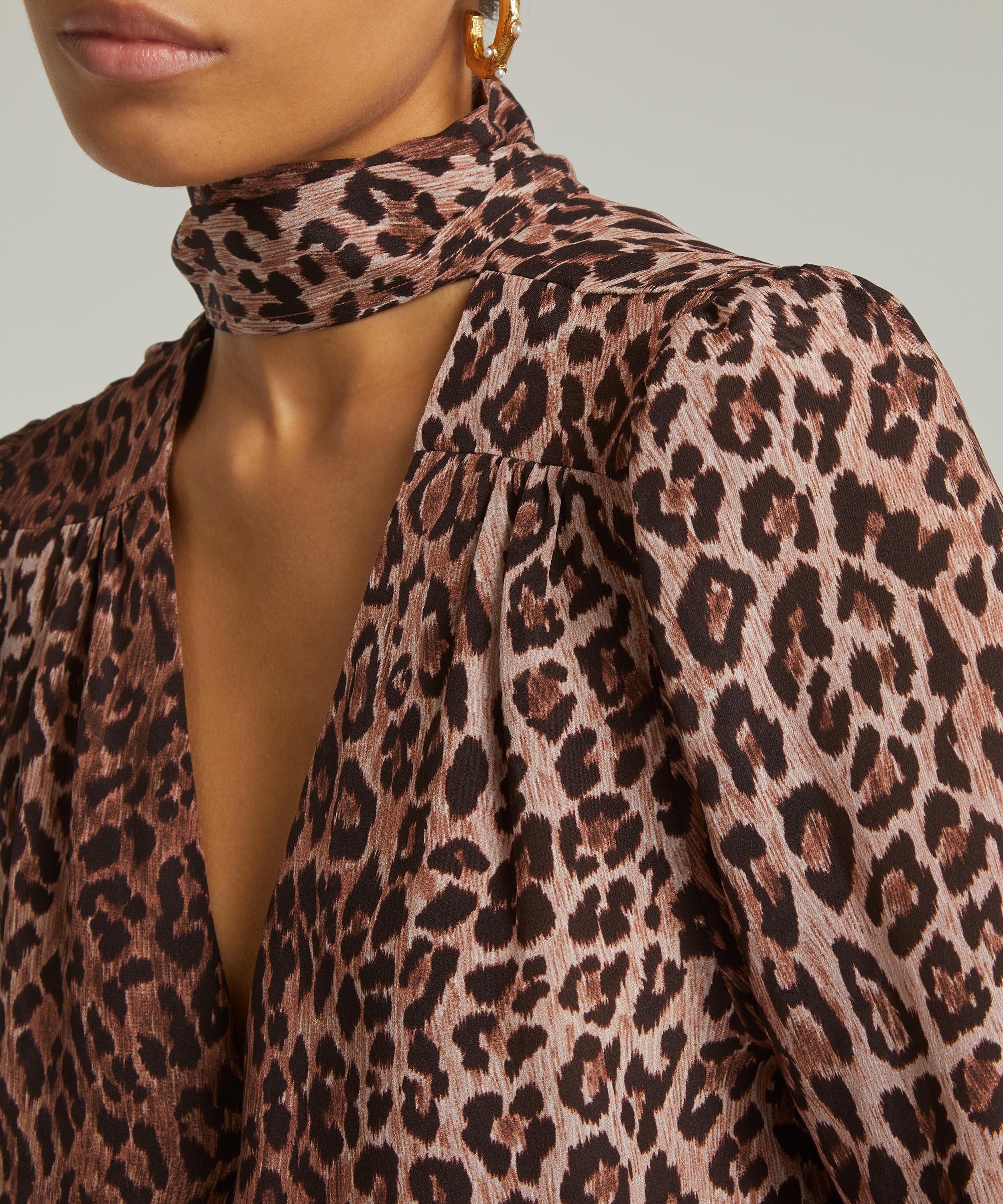 RIXO - Moss Silk Blouse image number 4