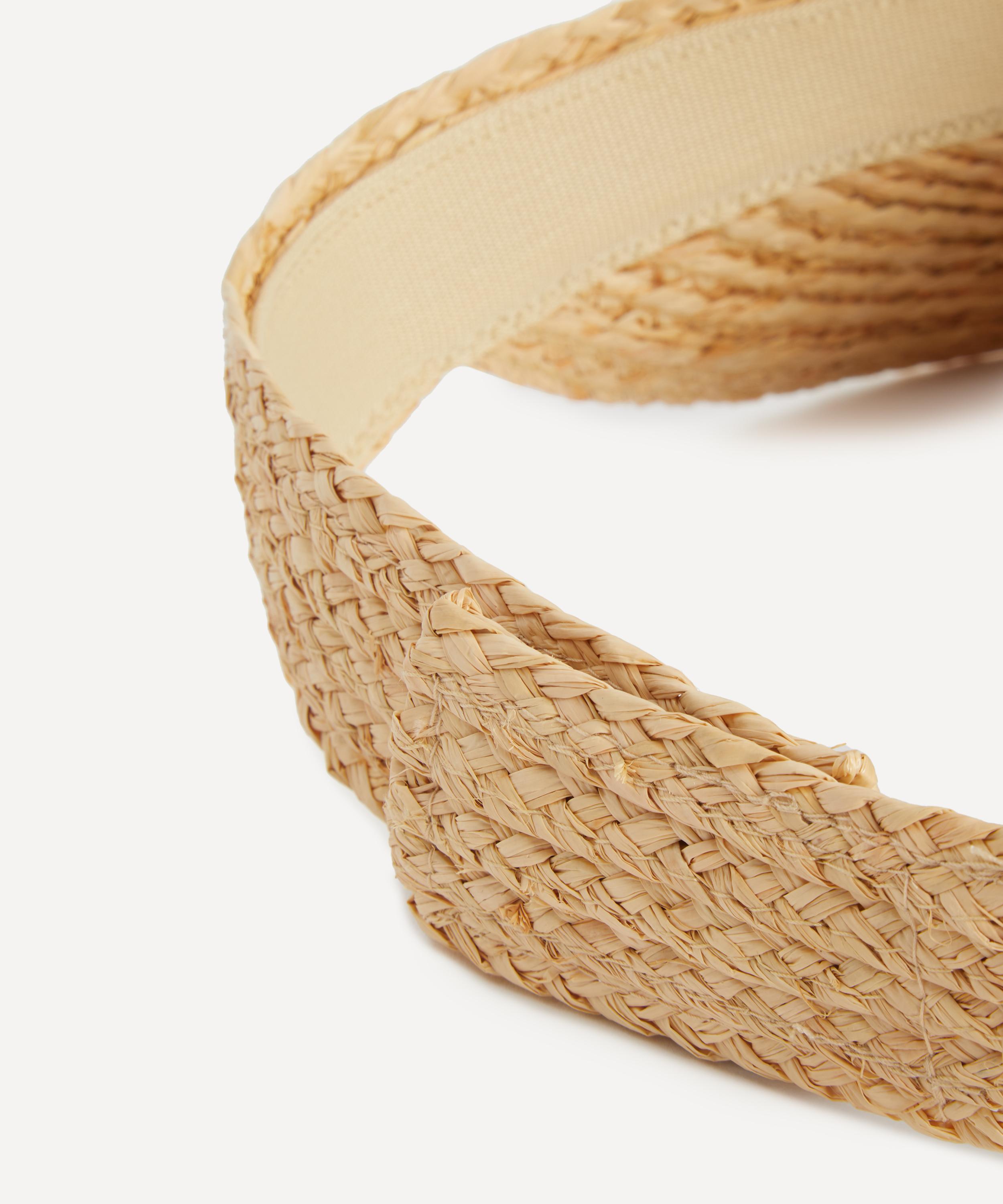 Christys' - Visor Raffia Hat image number 