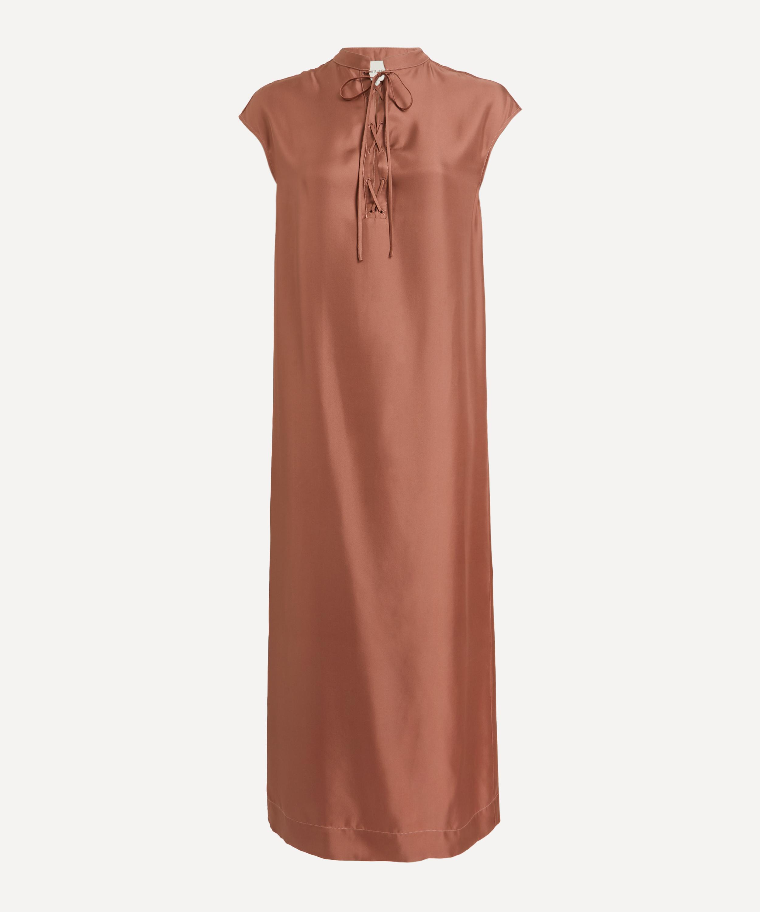 Loulou Studio - Demeter Silk Twill Midi-Dress image number 0