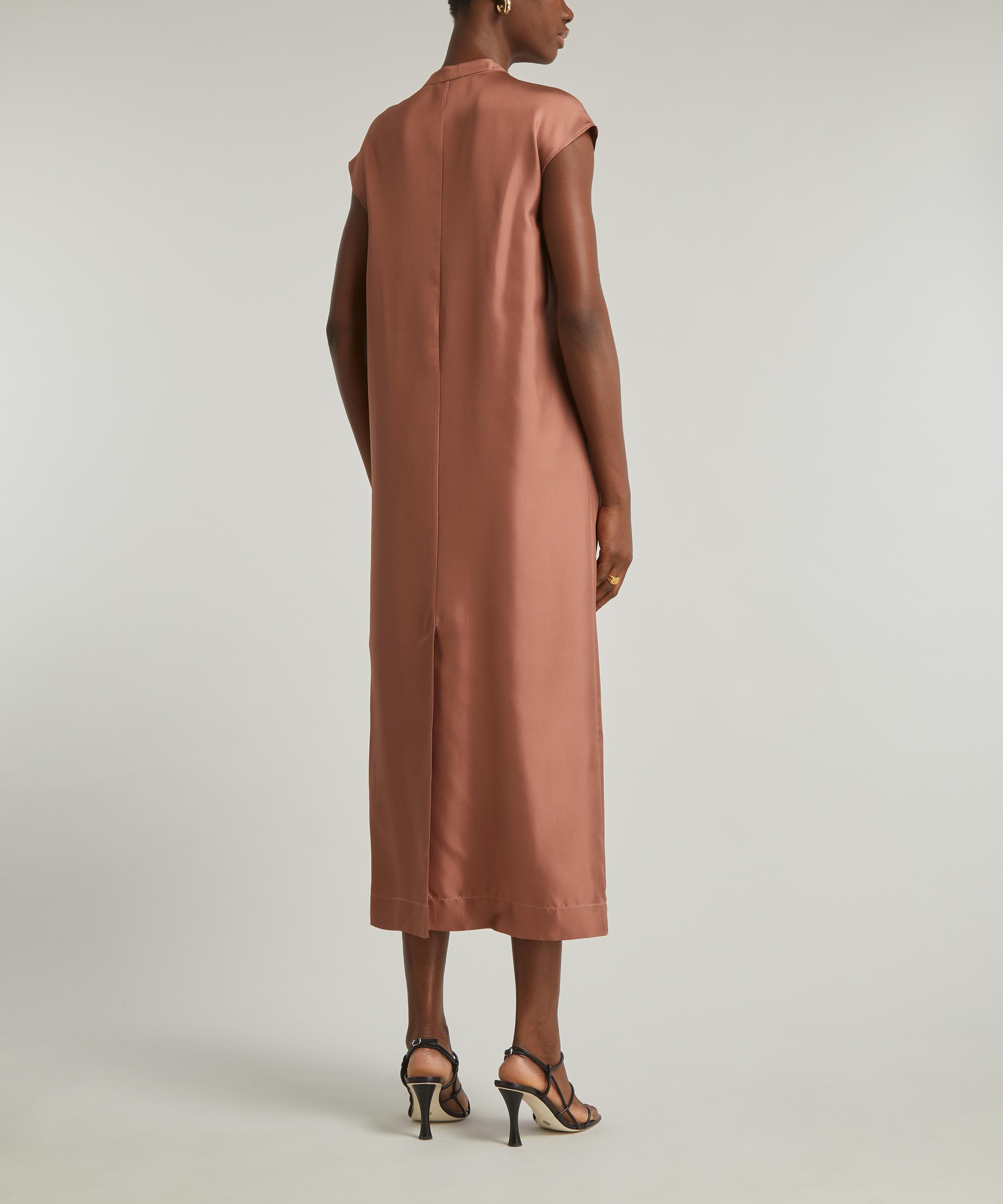 Loulou Studio - Demeter Silk Twill Midi-Dress image number 3