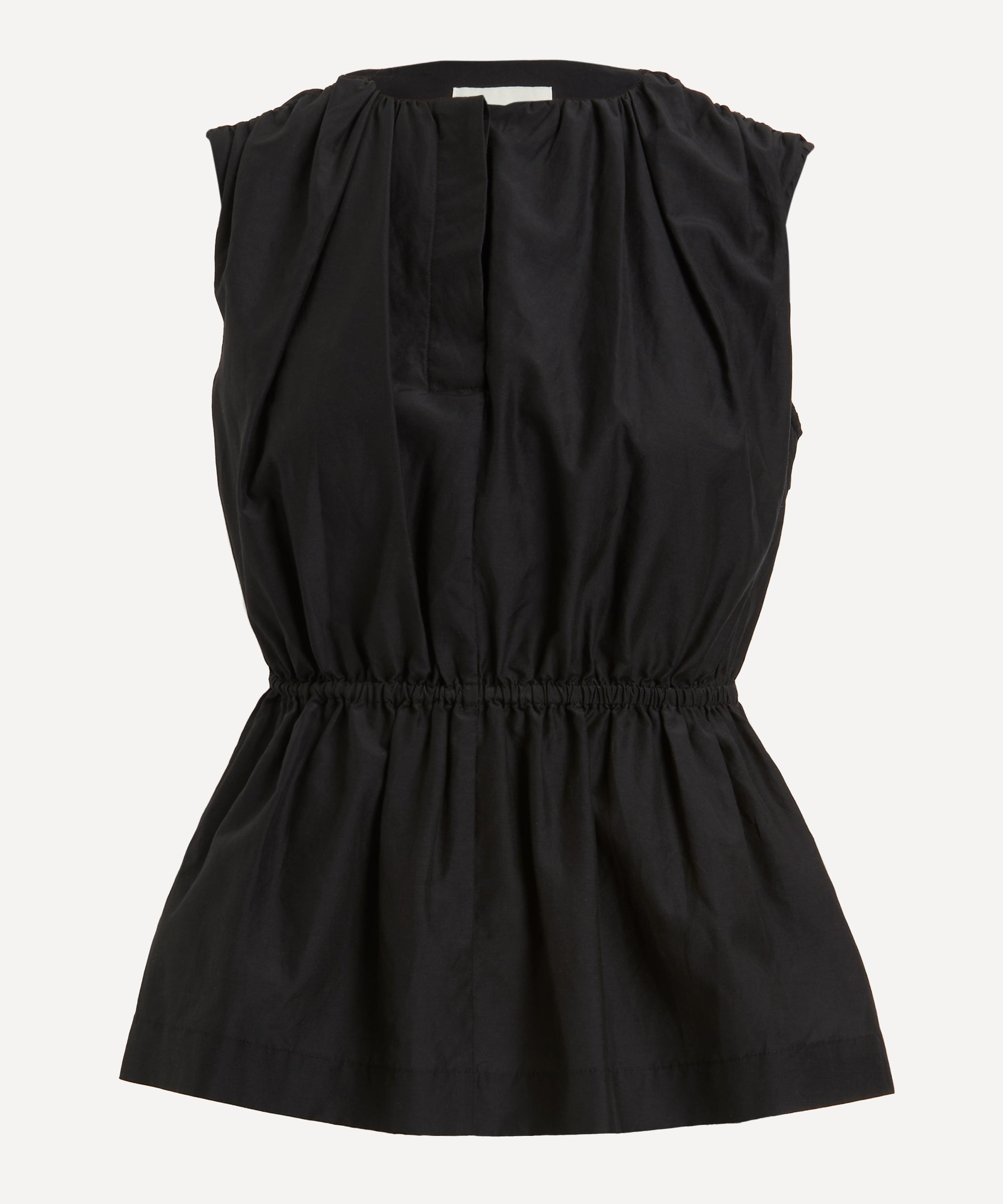 Loulou Studio - Athena Gathered Cotton Silk-Blend Top image number 0