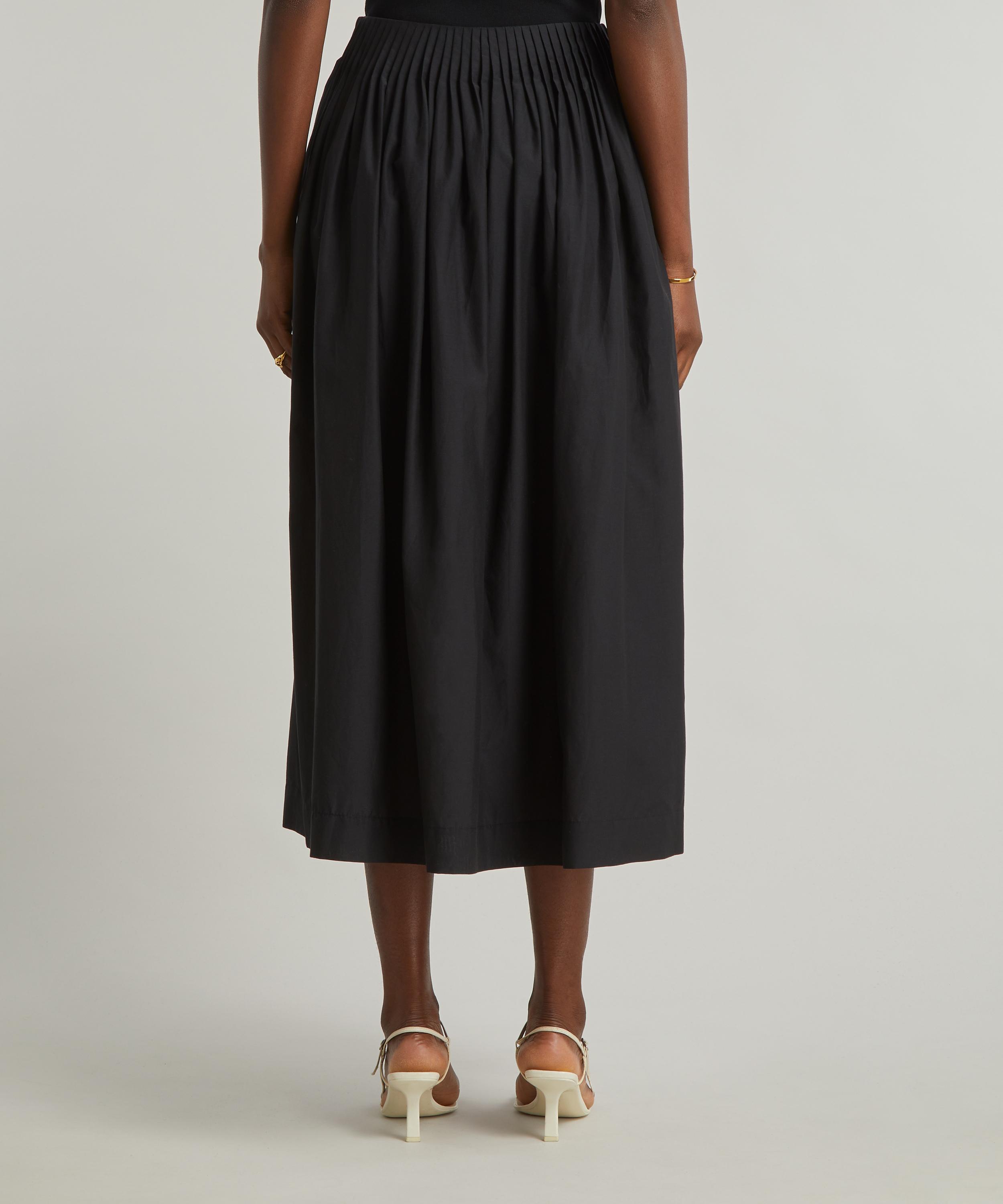スカート LOULOU STUDIO 'Atri' skirt Black Loulou Studio Artemis Gathered Cotton Silk-Blend Skirt | Liberty