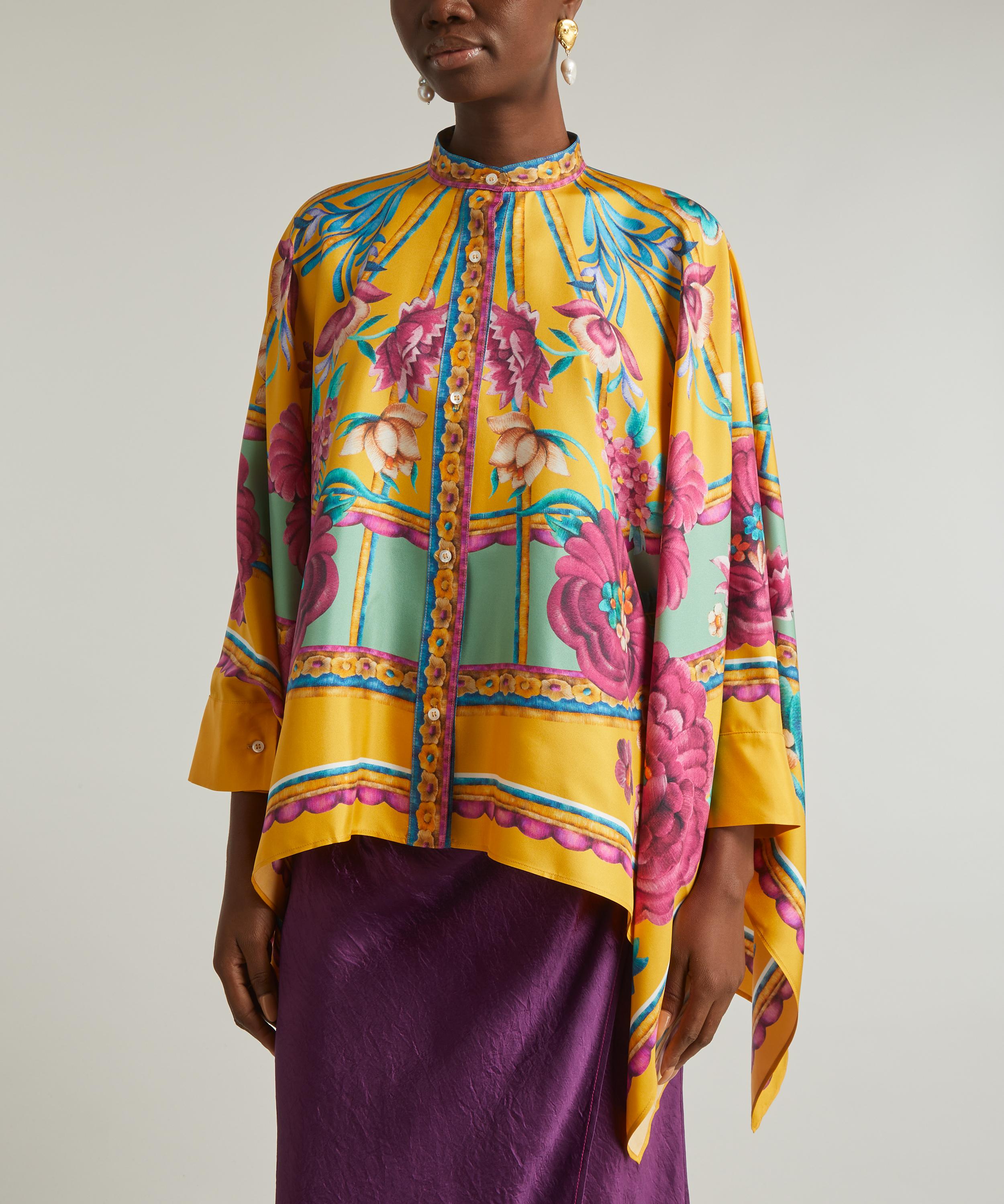 La DoubleJ - Foulard Mudejar Placée Silk Shirt image number 2
