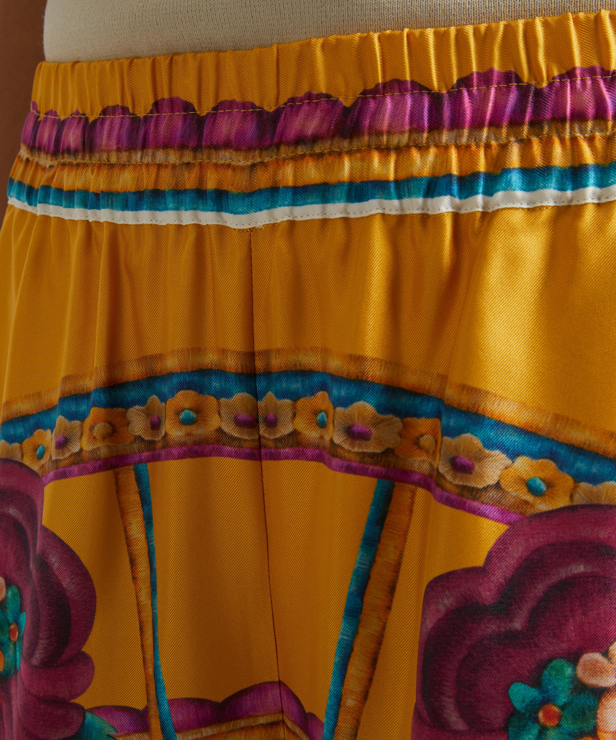 La DoubleJ - Palazzo Silk Twill Trousers image number 4