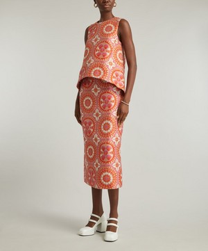 La DoubleJ - Sun Jacquard Pencil Skirt image number 1