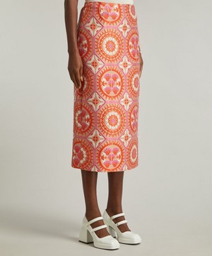La DoubleJ - Sun Jacquard Pencil Skirt image number 2