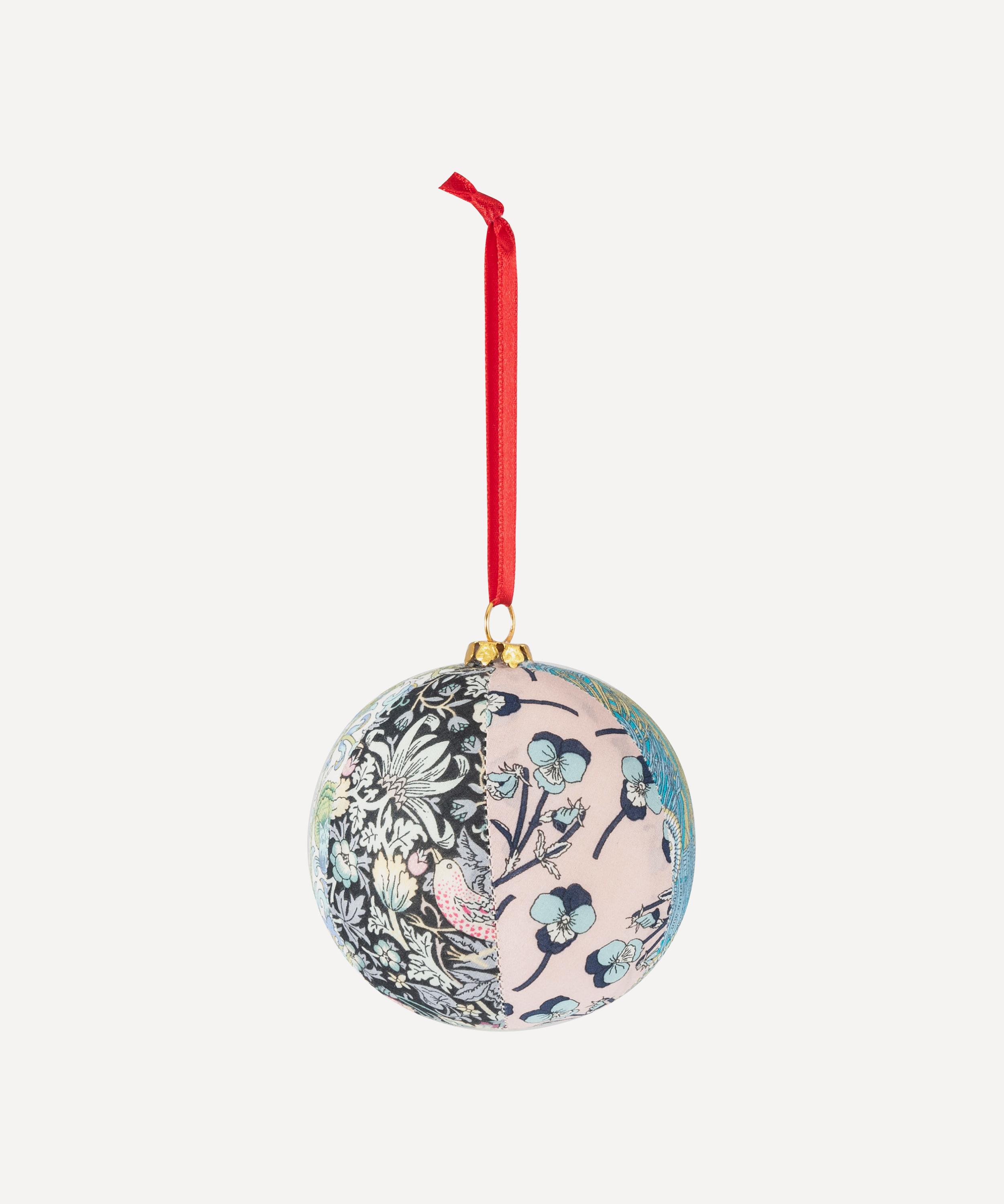 Christmas - Liberty Fabric Patchwork Bauble image number 0