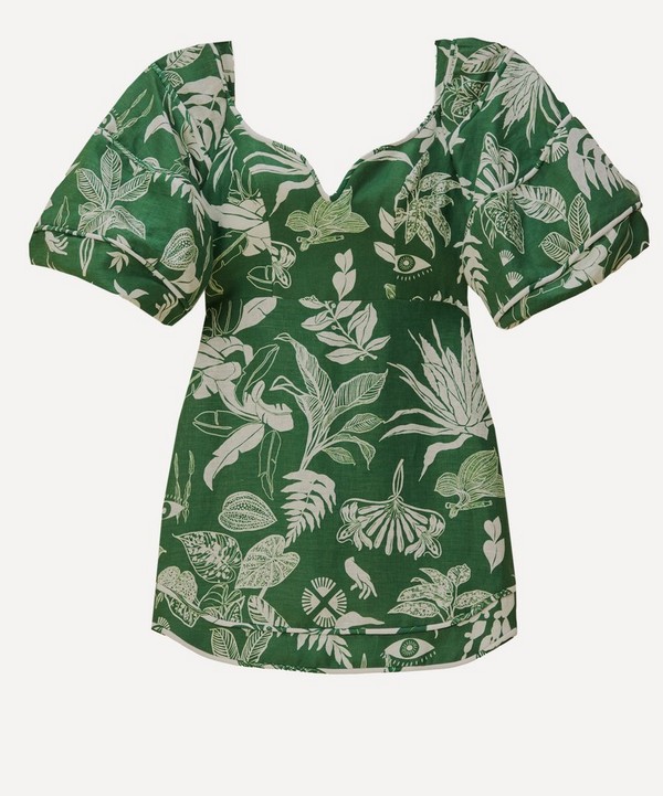 FARM Rio - Forest Soul Green Mini-Dress image number null