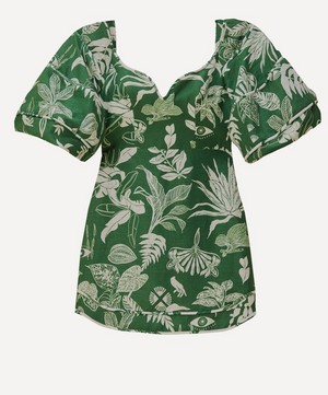 FARM Rio - Forest Soul Green Mini-Dress image number 0