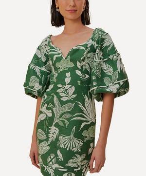FARM Rio - Forest Soul Green Mini-Dress image number 1