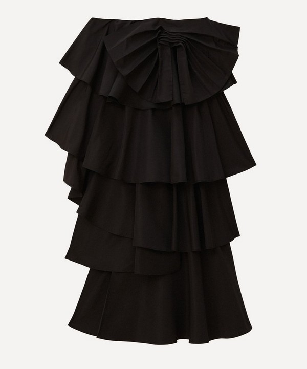 FARM Rio - Black Tiered Bow Detail Maxi-Skirt image number null