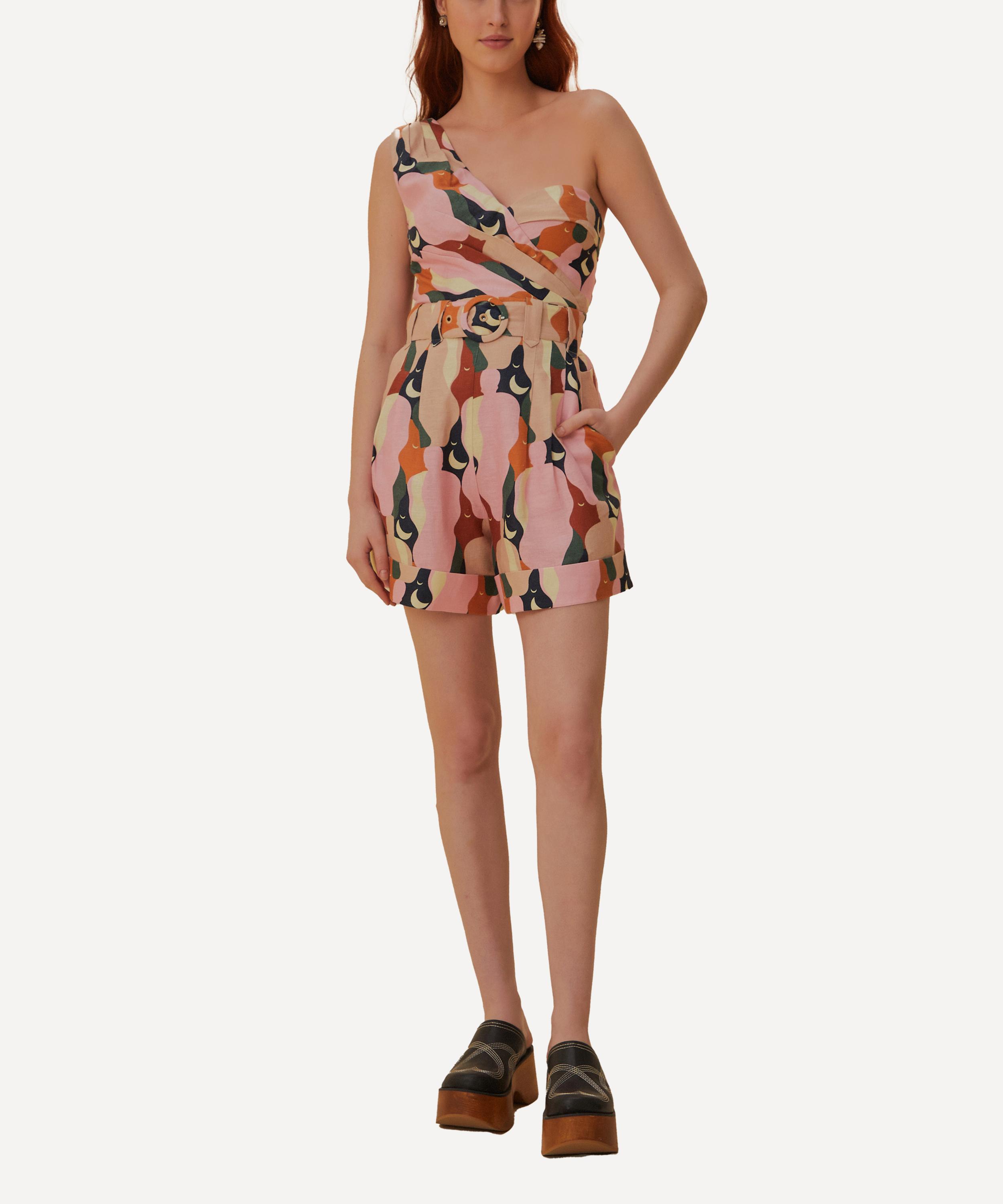 FARM Rio - Kiss Multicolour One-Shoulder Romper image number 1