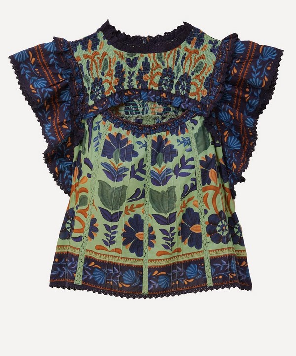 FARM Rio - The Ocean Tapestry Top from Rio de Janeiro-based label FARM Rio brings some Brazilian vivacity to your new-season edit. image number null