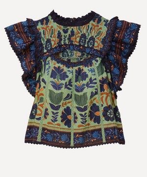 FARM Rio - The Ocean Tapestry Top from Rio de Janeiro-based label FARM Rio brings some Brazilian vivacity to your new-season edit. image number 0