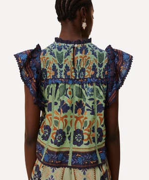 FARM Rio - The Ocean Tapestry Top from Rio de Janeiro-based label FARM Rio brings some Brazilian vivacity to your new-season edit. image number 2
