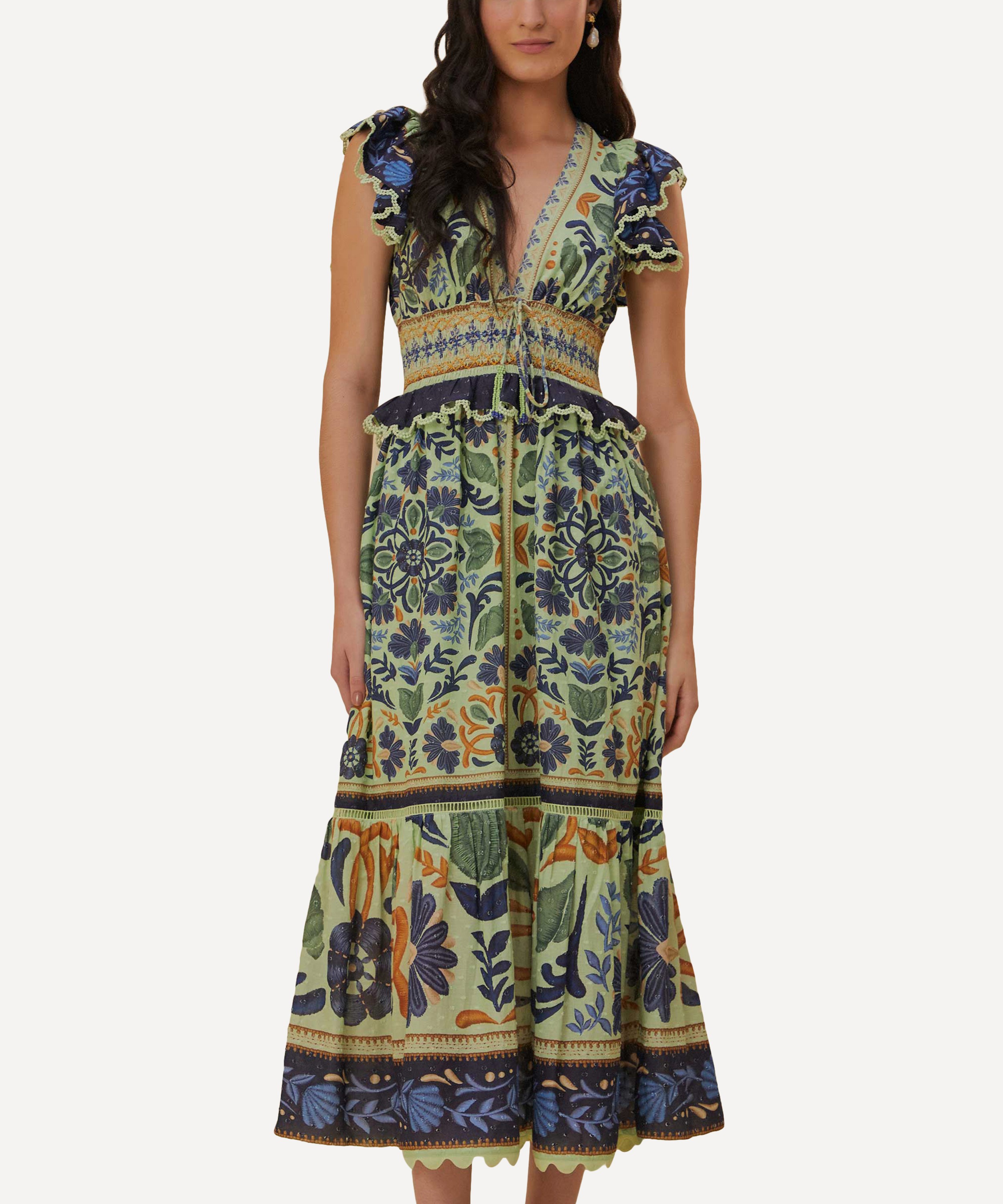 FARM Rio - Ocean Tapestry Maxi Dress image number 1