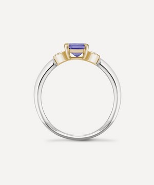 Dinny Hall - 14ct White Gold Violet Tanzanite and Diamond Ring image number 2