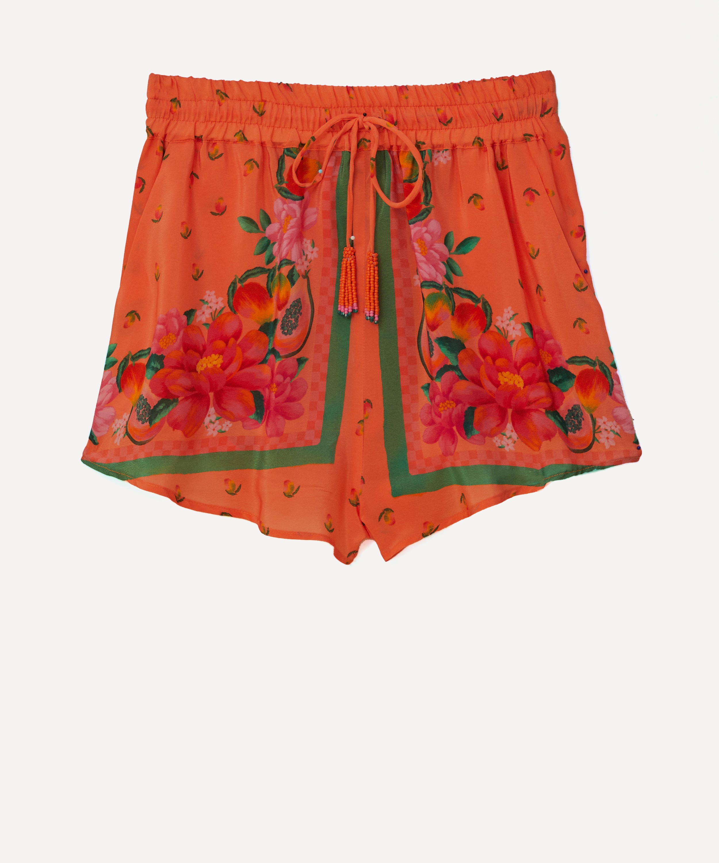 FARM Rio - Orange Fruit Garden Scarf Shorts image number 0