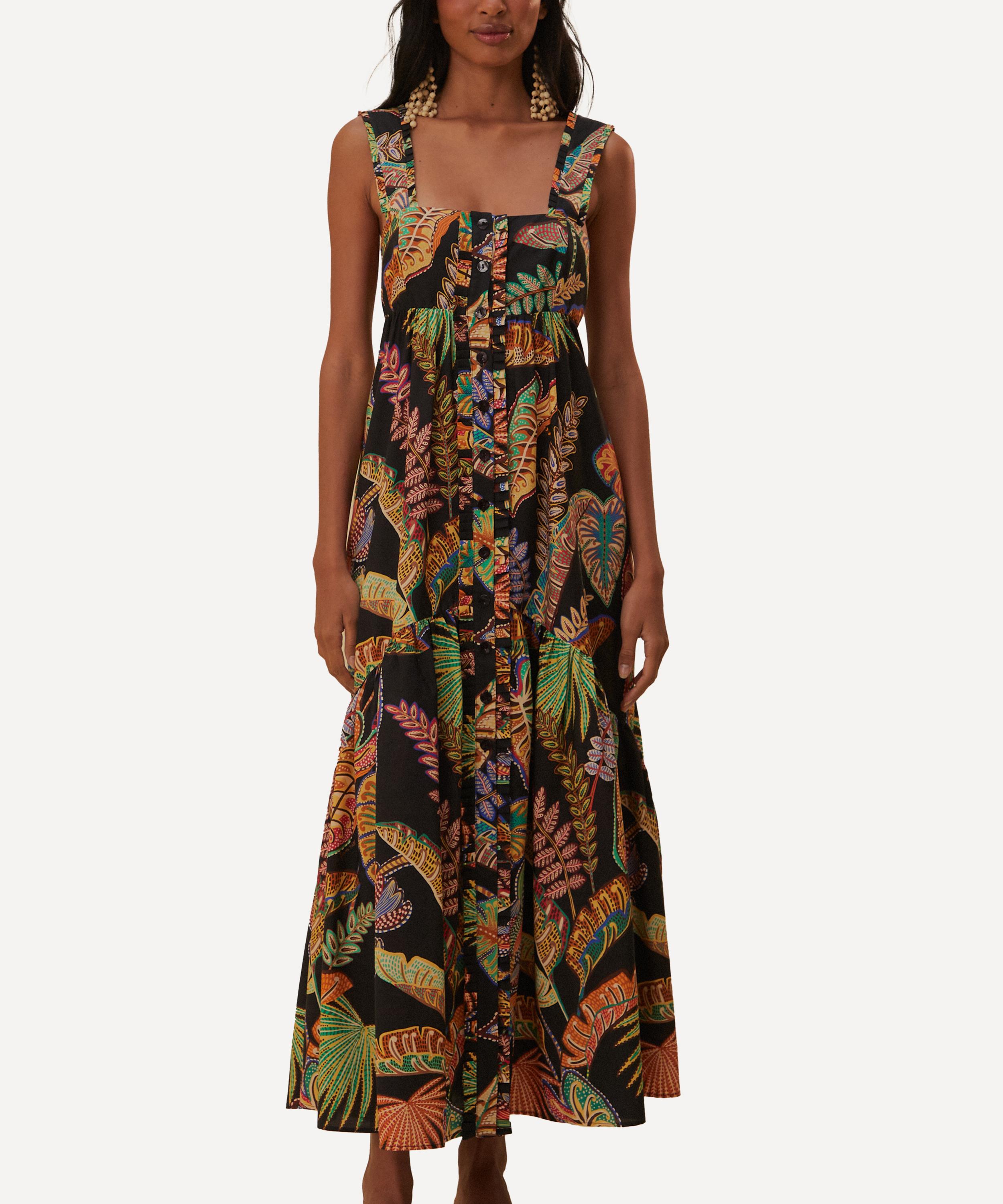 FARM Rio - Cool Foliage Sleeveless Maxi Dress image number 1