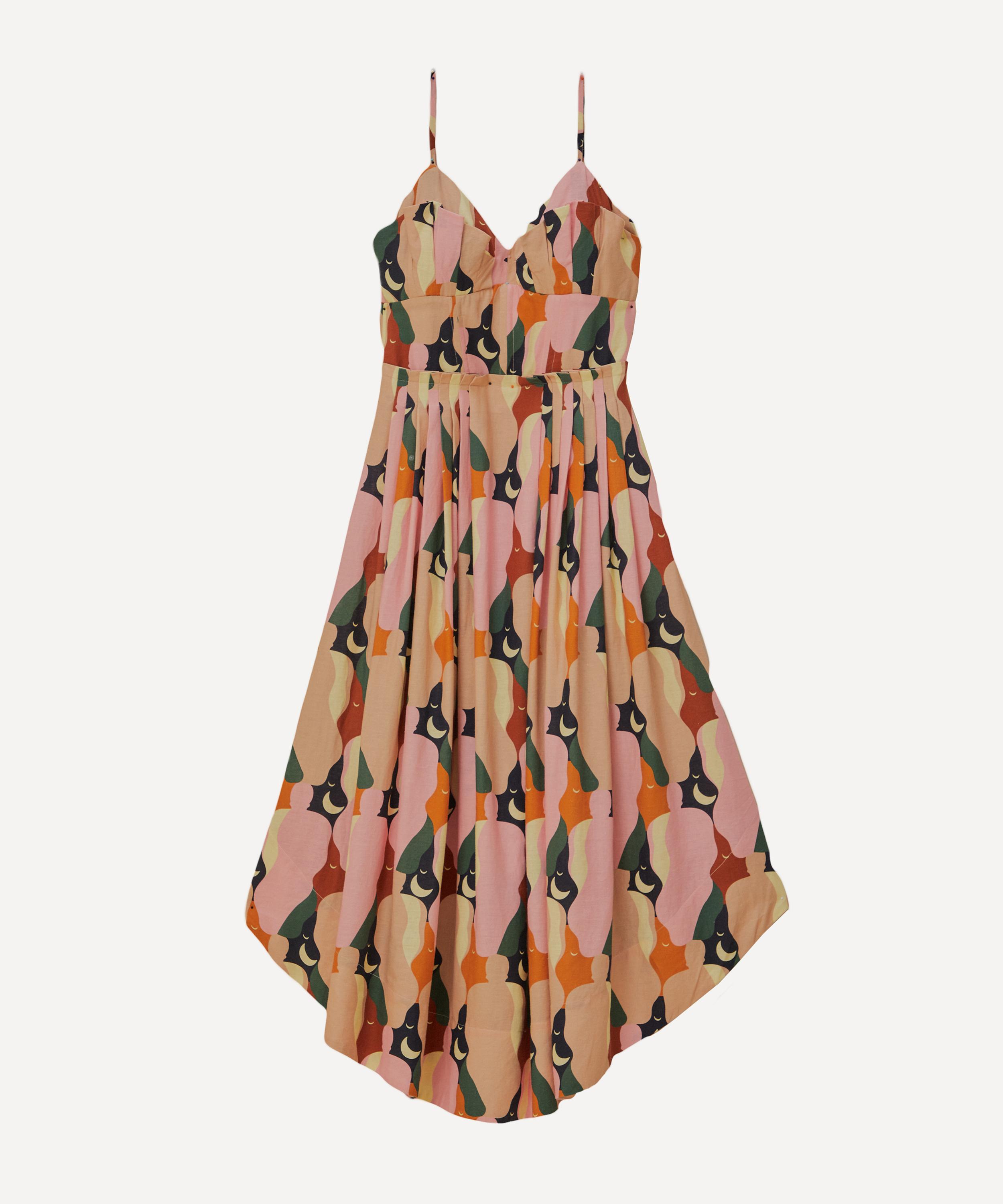 FARM Rio - Kiss Multicolour Sleeveless Midi-Dress image number 0