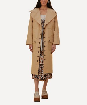 FARM Rio - Pockets Over Nude Trench Coat image number 1